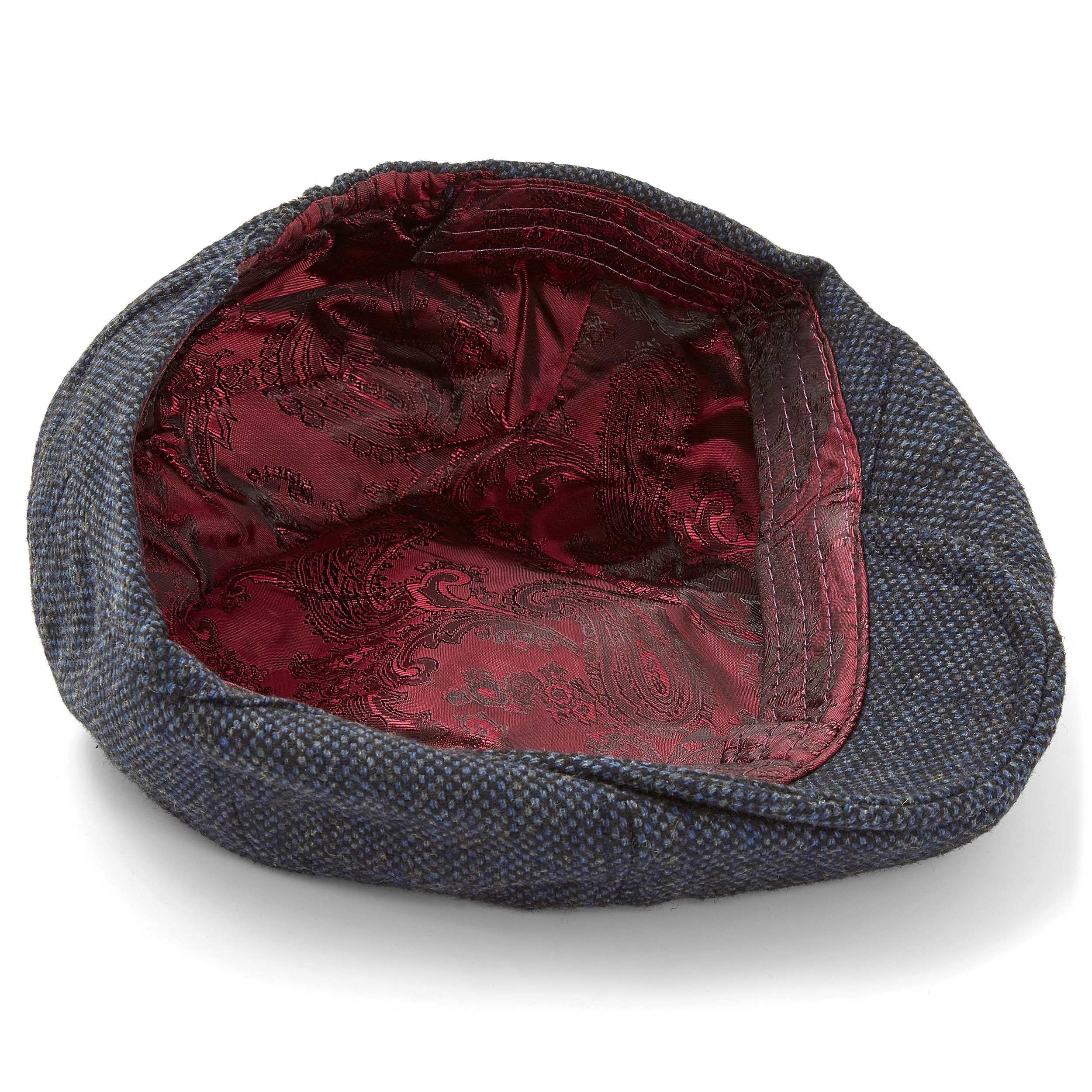 Grey-Blue Paperboy Flat Cap - 4