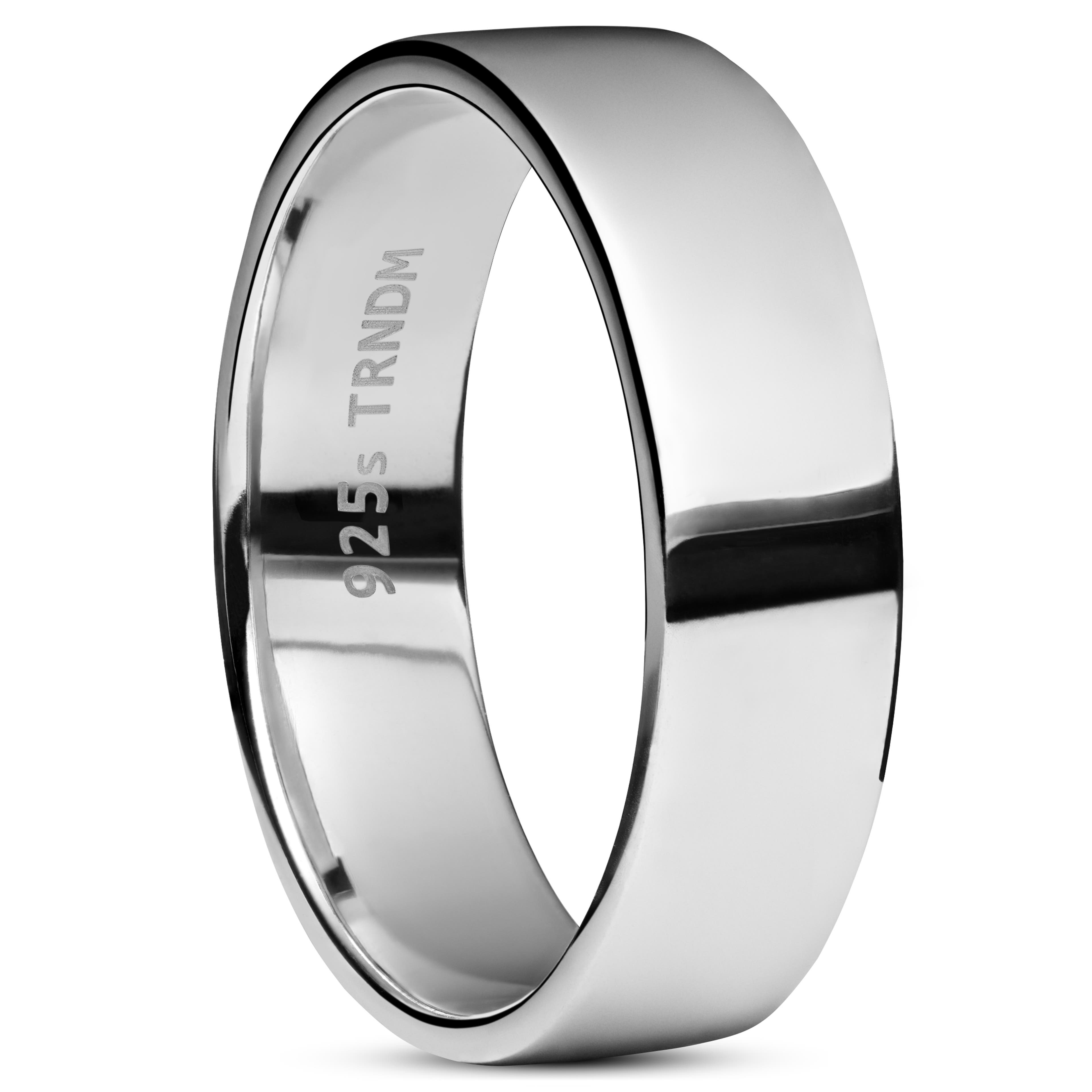 Argentia | Simple Flat Sterling Silver Ring Argentia | Simple Flat Sterling Silver Ring