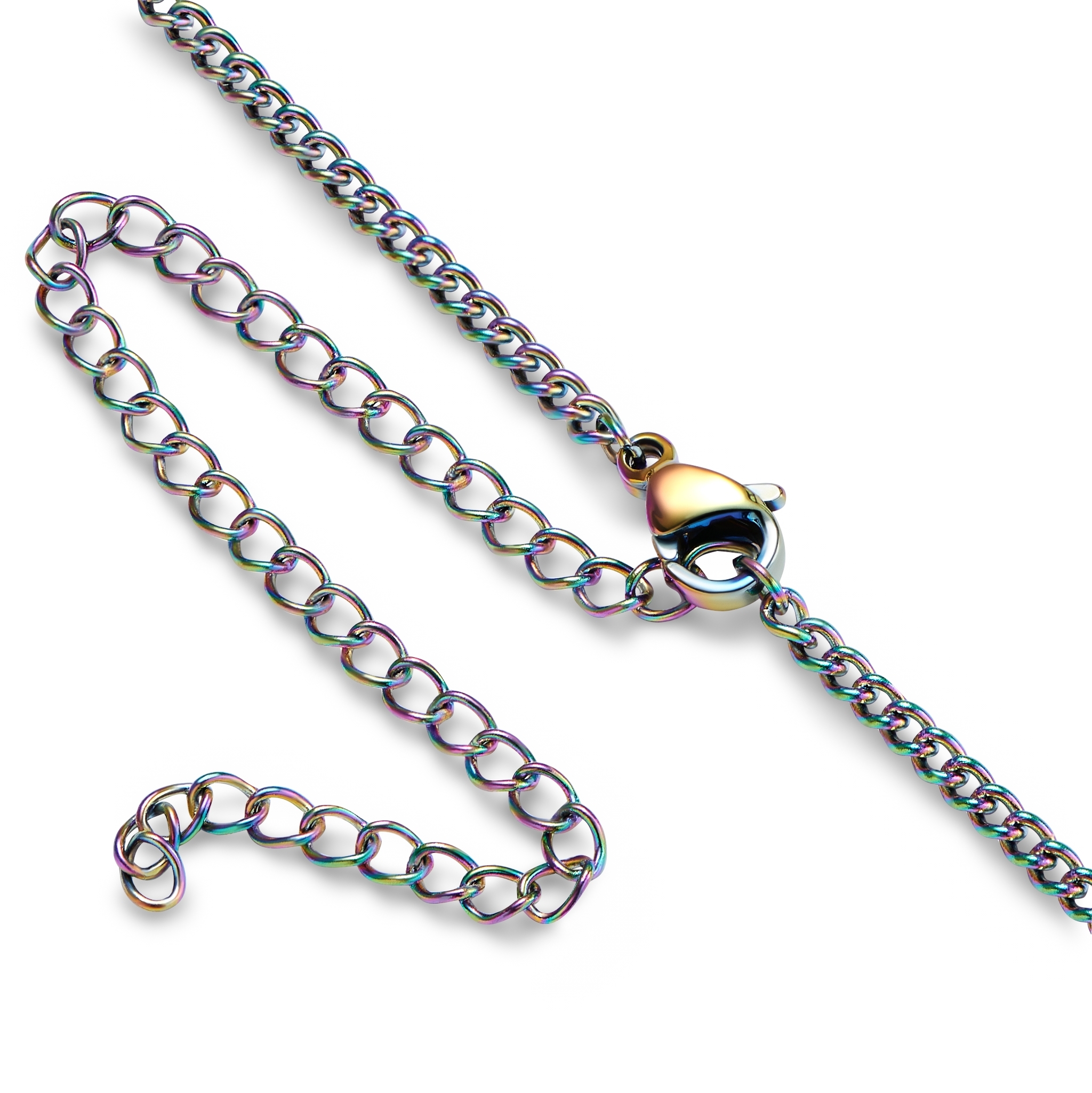 Iconic | Regnbue Rustfri Stål Pilespids Halskæde - 4