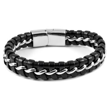 Zilverkleurige Arrow Lederen Armband Zilverkleurige Arrow Lederen Armband