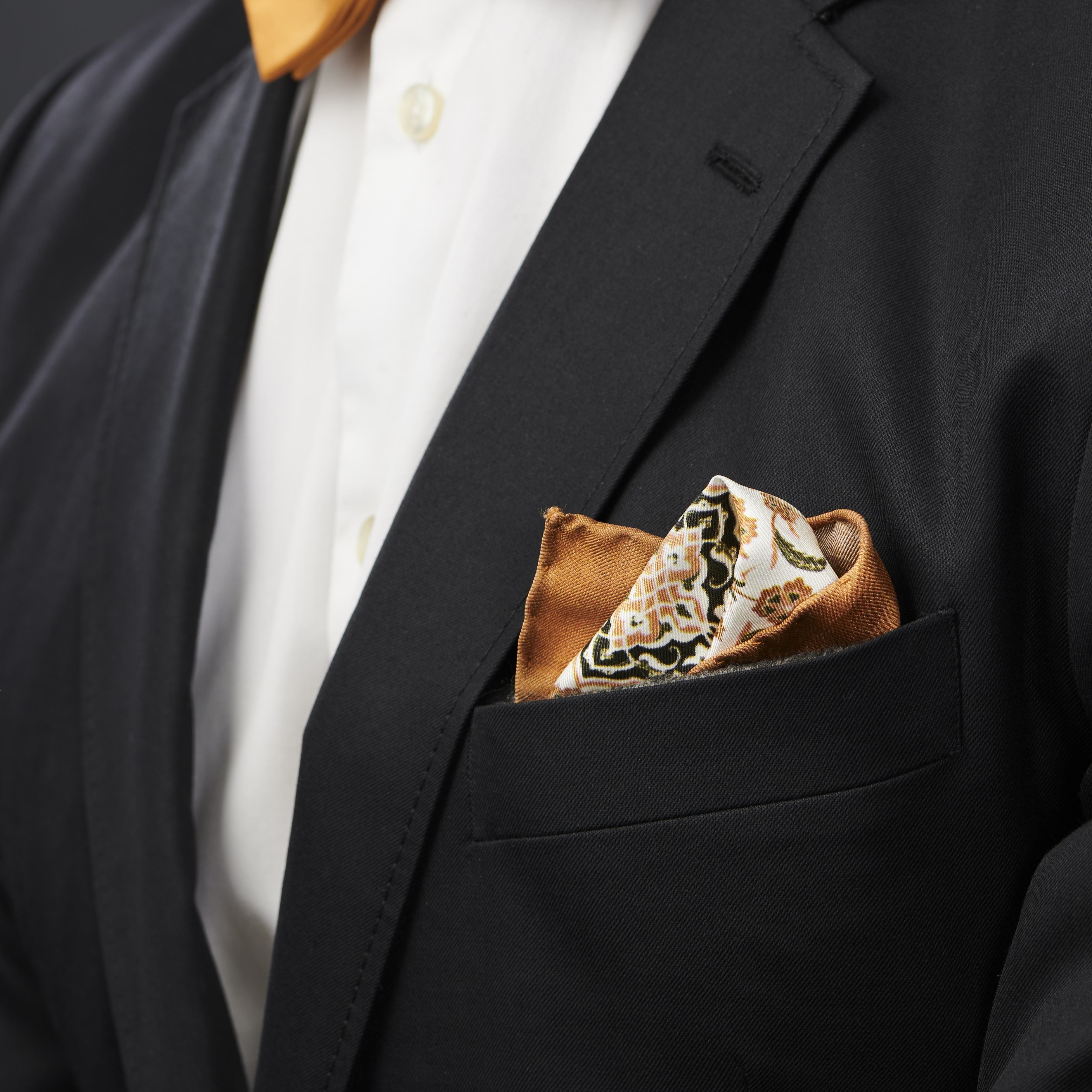 Bryant Brux Seiden Einstecktuch - 5