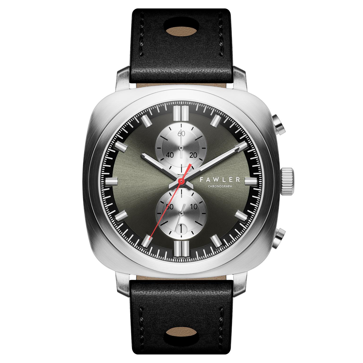 Callao | Schwarze kissenförmige Uhr Callao | Schwarze kissenförmige Uhr