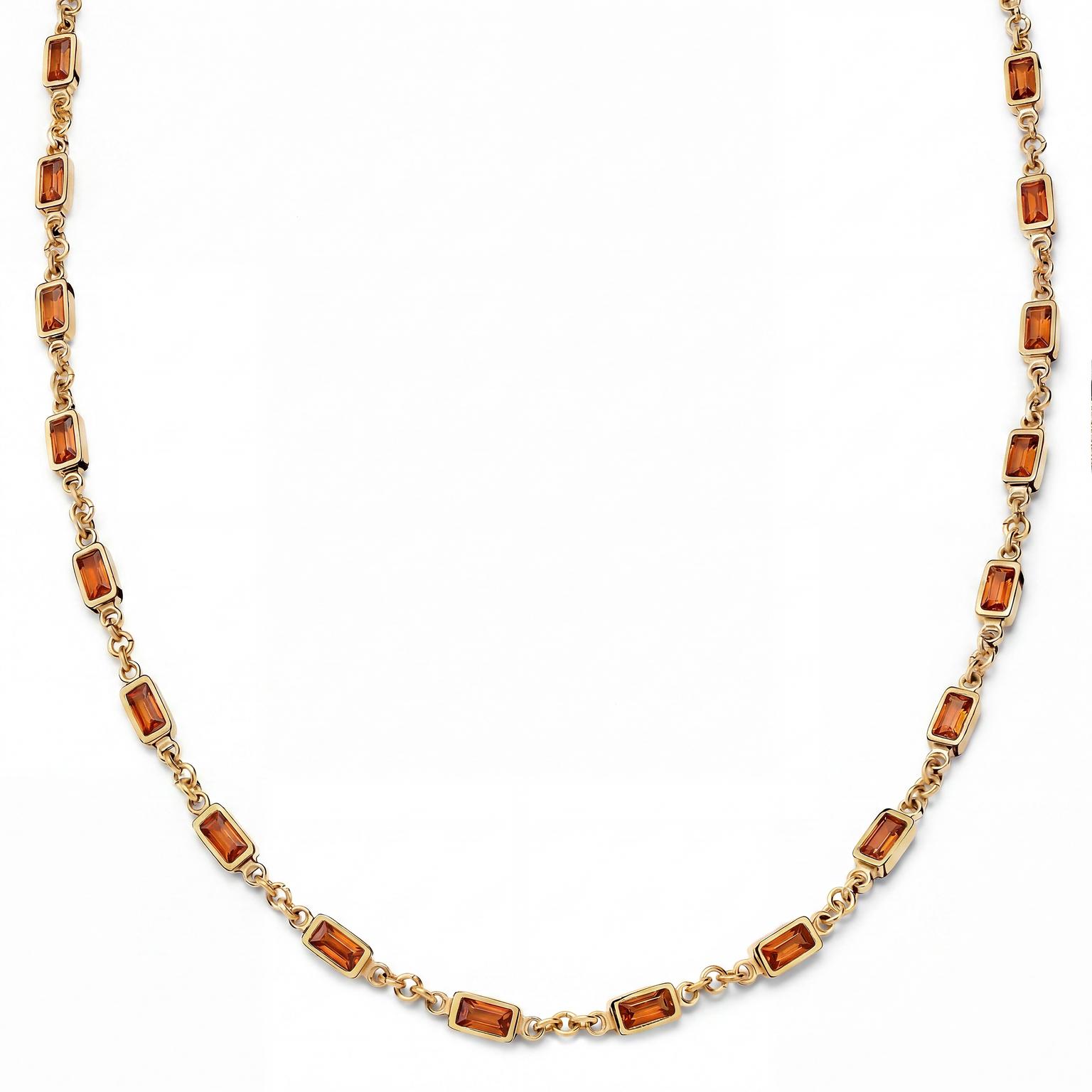 Prism | Guldtonat halsband med bruna kristallglasstenar Prism | Guldtonat halsband med bruna kristallglasstenar