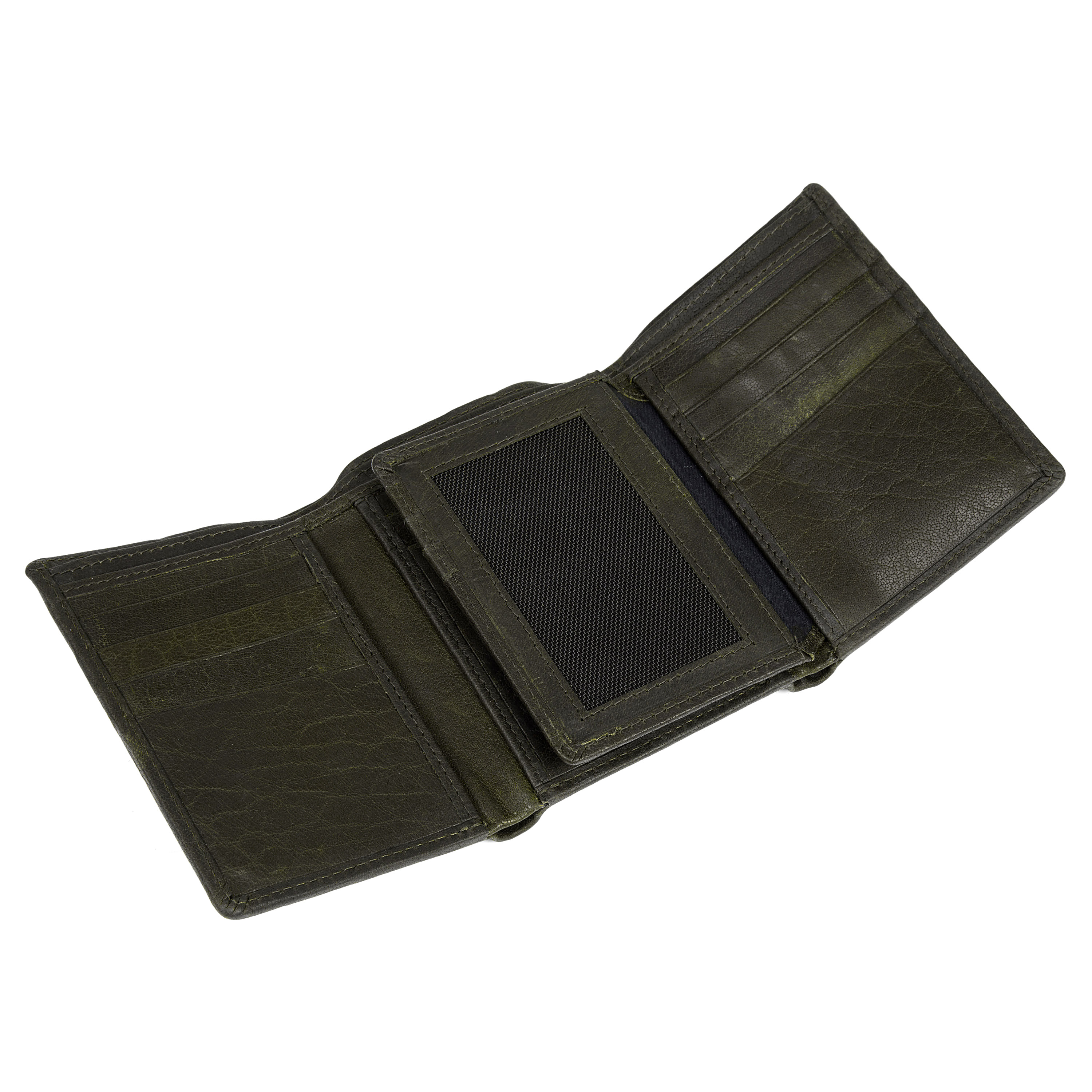Montreal Maple Olive RFID Leather Wallet - 8