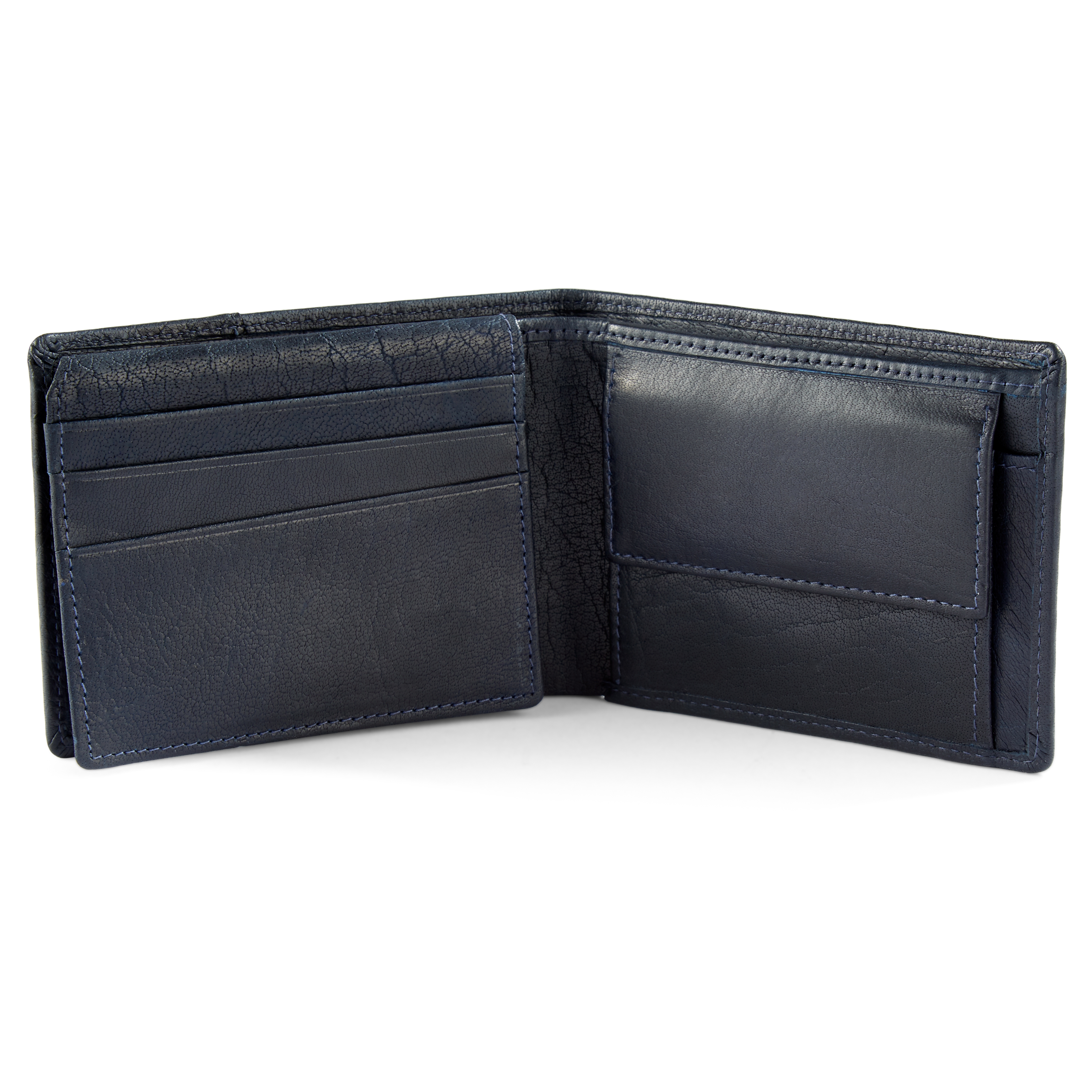 Marineblå Prikket Montreal RFID-Læderpung - 2