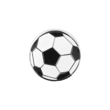 Black & White Soccer Lapel Pin