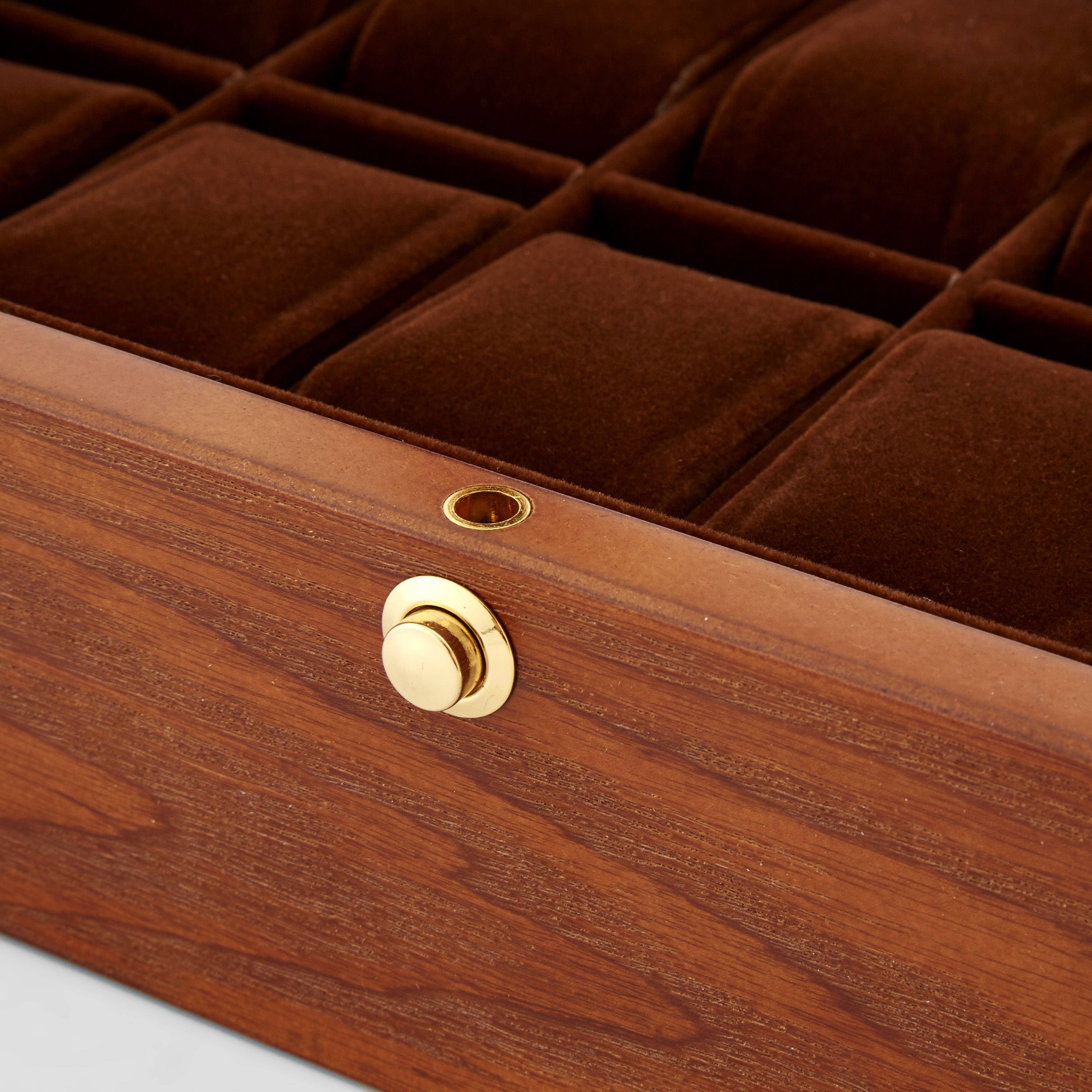 Classy Ash Veneer Watch Box - 12 Watches - 5