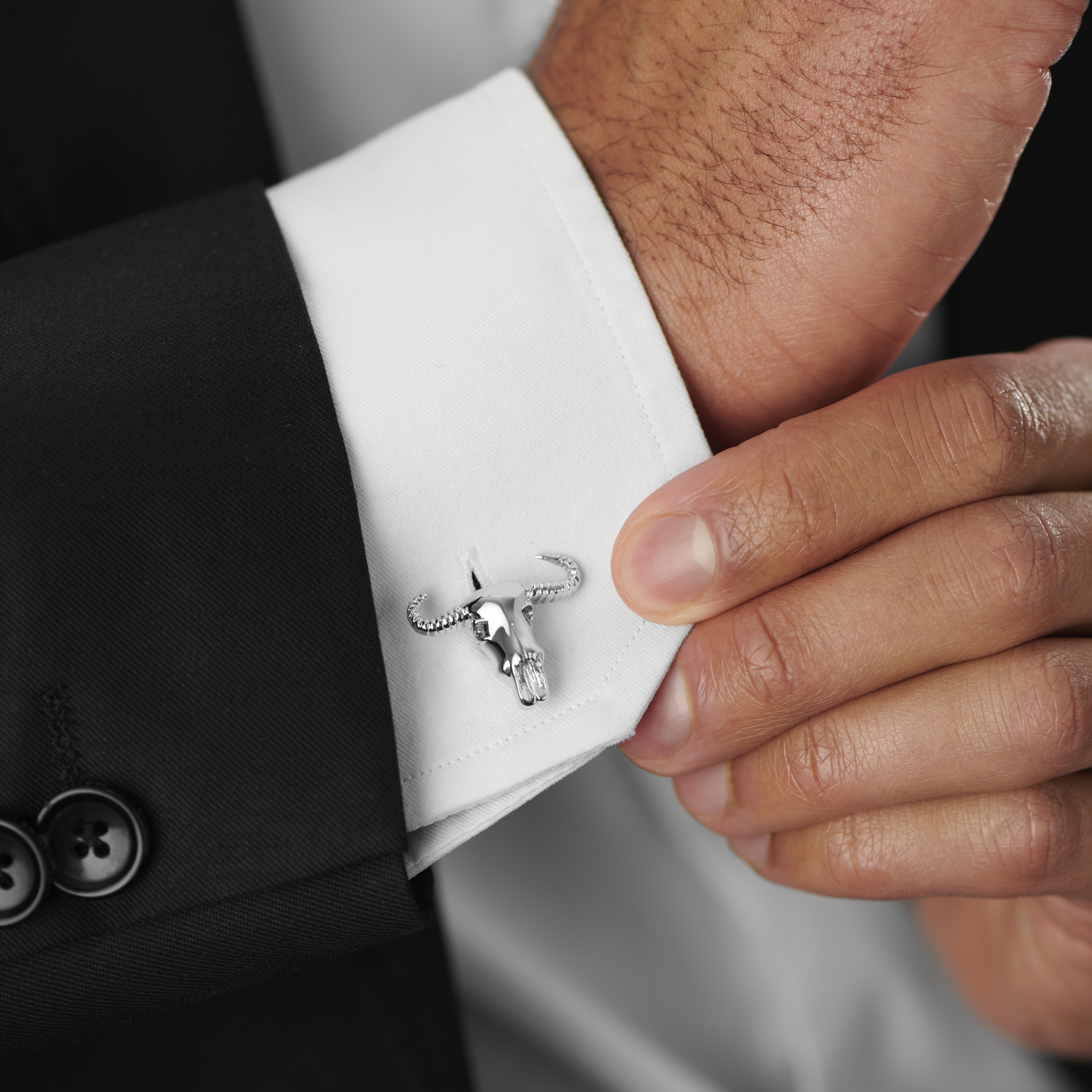 Manžetové knoflíčky s hlavou býka - 2