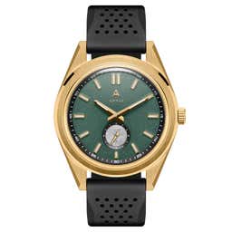 Mond | Gold-tone and Green Meteorite Watch