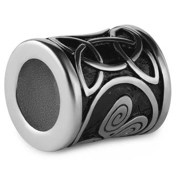 Silver-tone Celtic Spiral Knot Beard Ring Silver-tone Celtic Spiral Knot Beard Ring