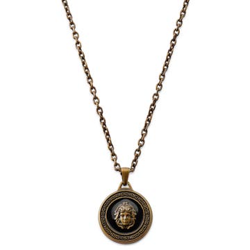 Obelius | Vintage Gold-tone Medusa Tondo Necklace Obelius | Vintage Gold-tone Medusa Tondo Necklace