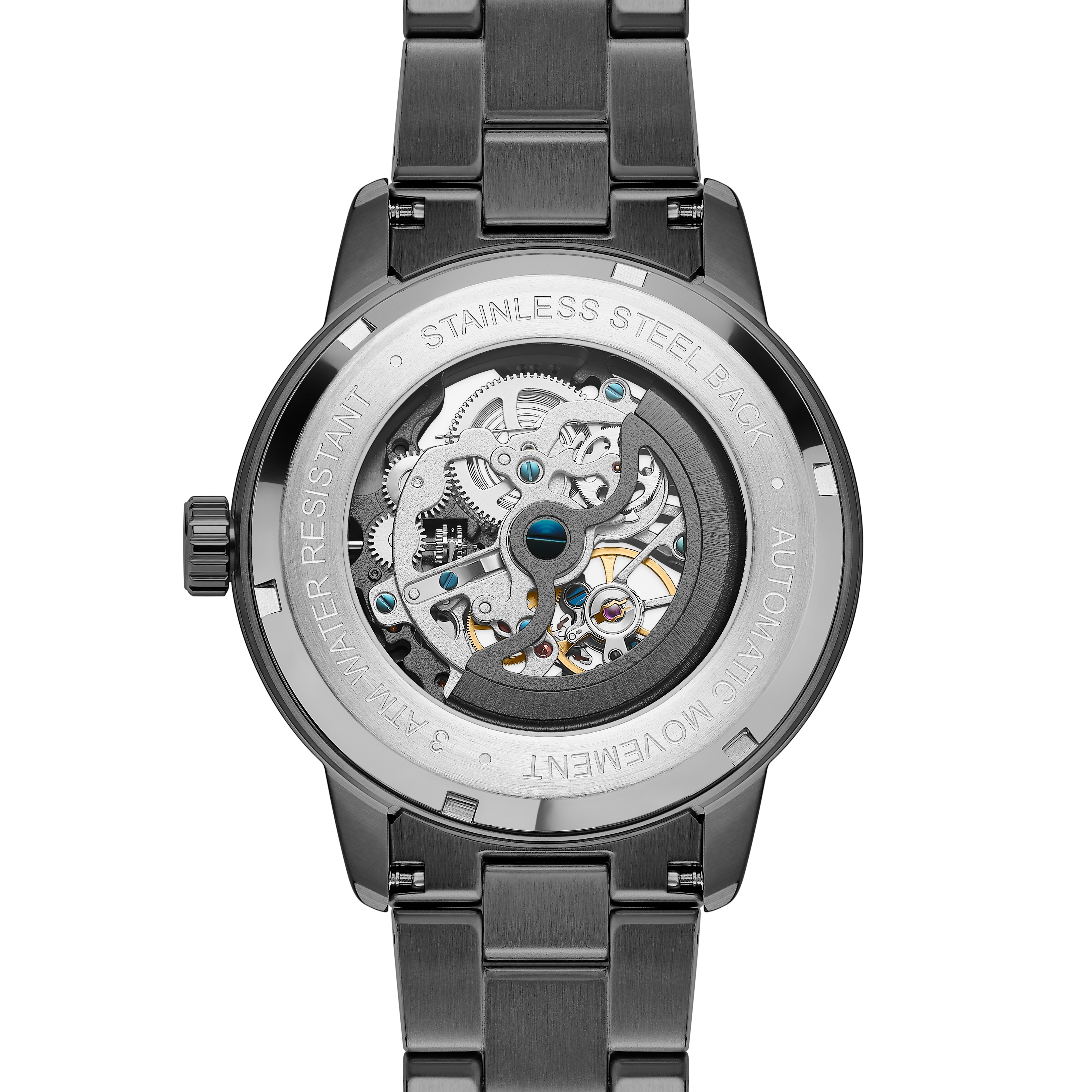 Dante II | Gunmetal Grey Skeleton Watch - 5