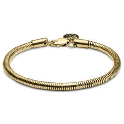 Essentials | 4 mm Goudkleurige Armband met Slangenschakels
