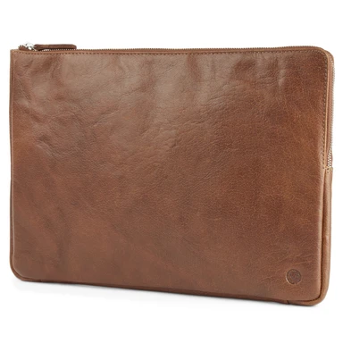 Funda para el portátil pequeña de cuero canela California Funda para el portátil pequeña de cuero canela California