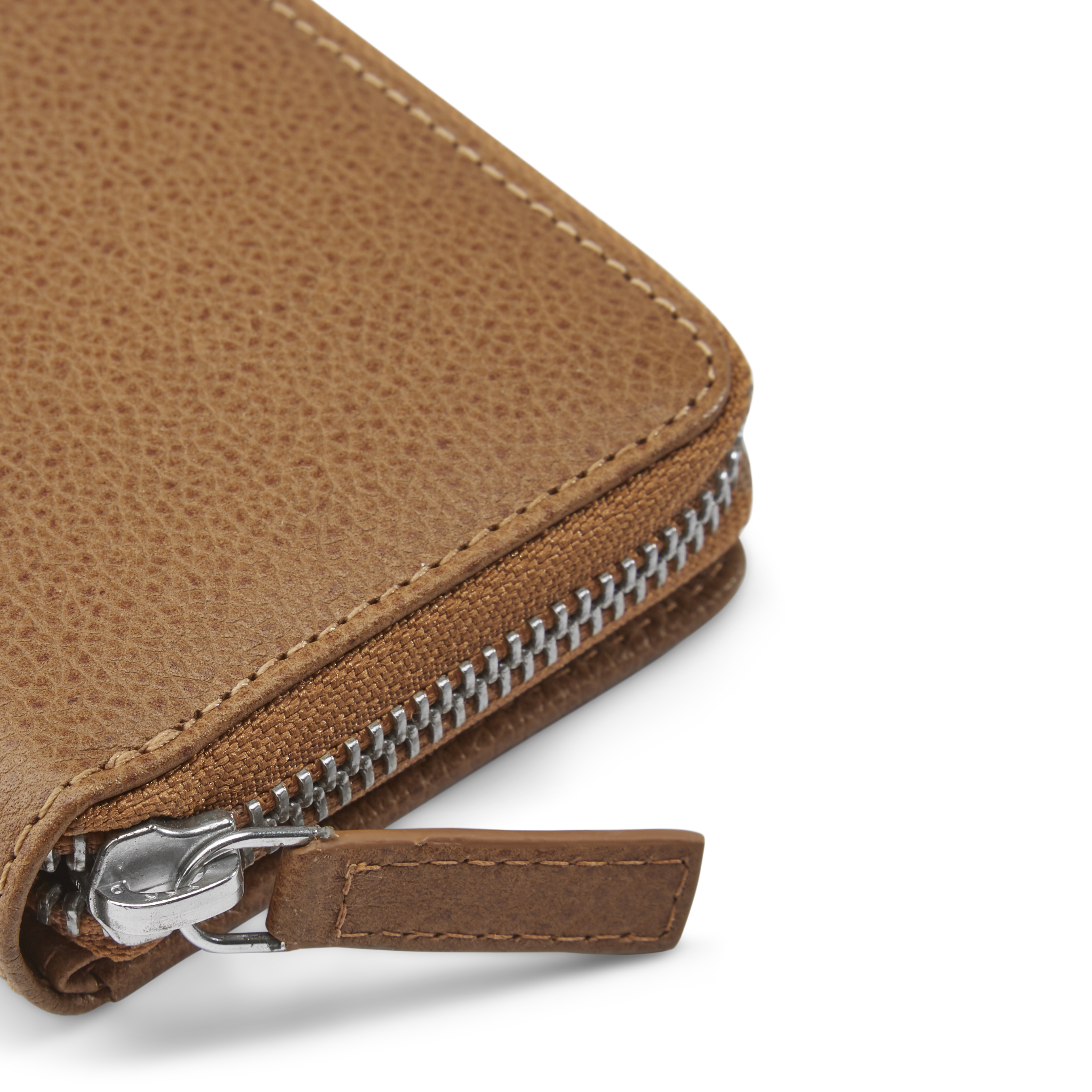 Laris Hellbraune RFID Leder Geldbörse - 7