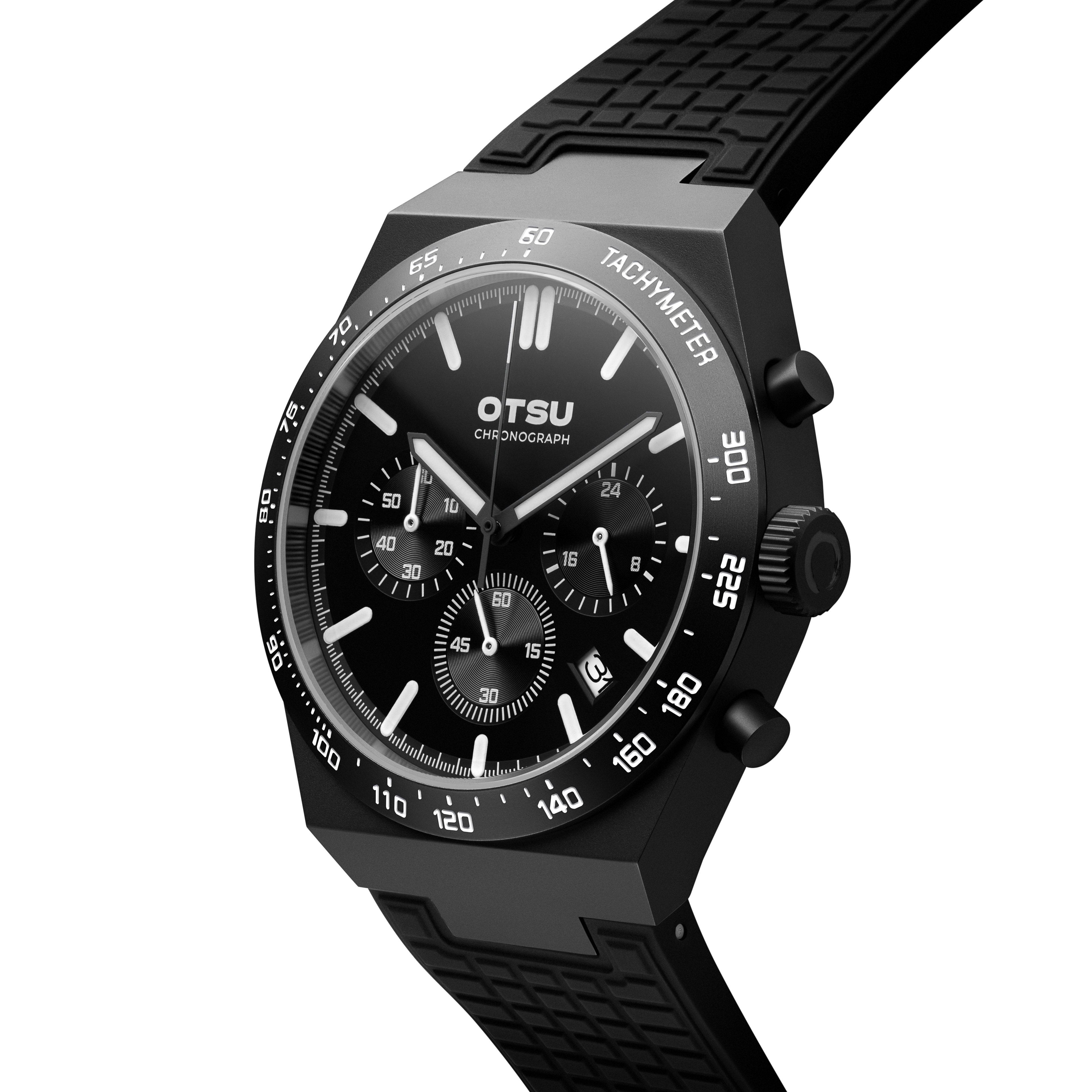 Heron | Svart Kronografklocka i Rostfritt Stål - 3