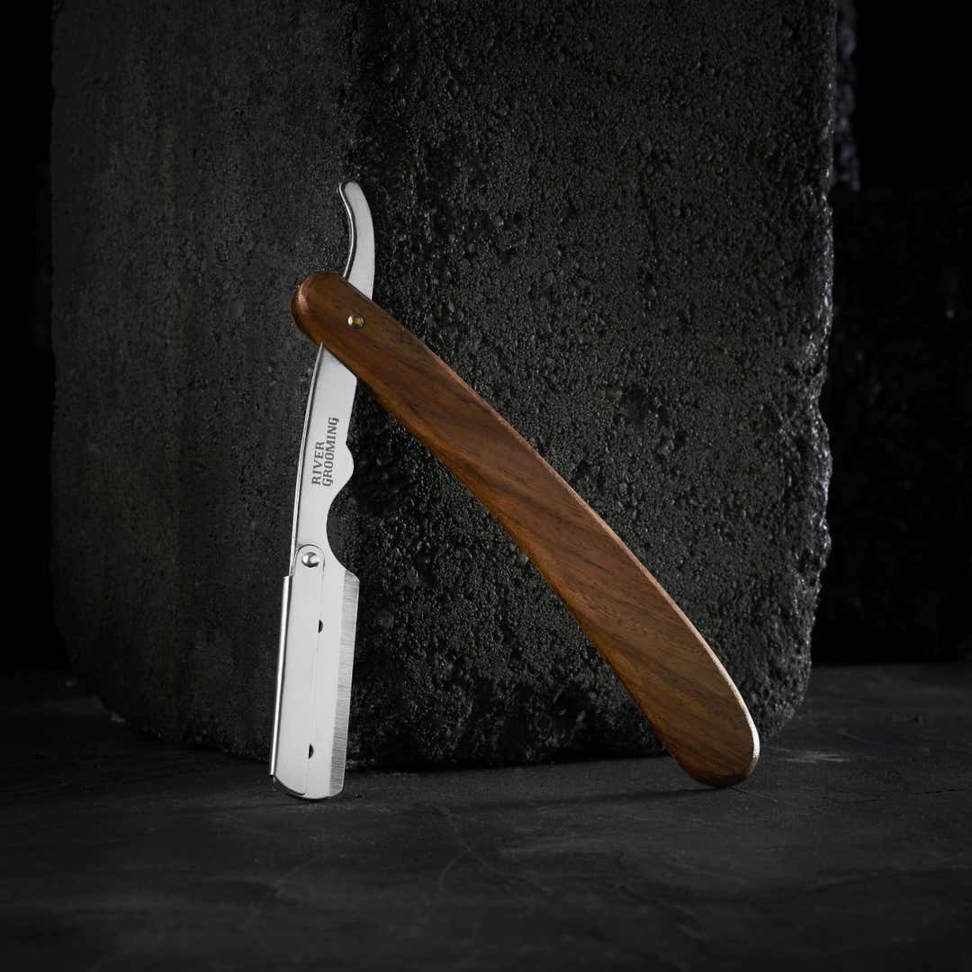 Wooden Straight Razor For Disposable Blades | In stock! | River Grooming