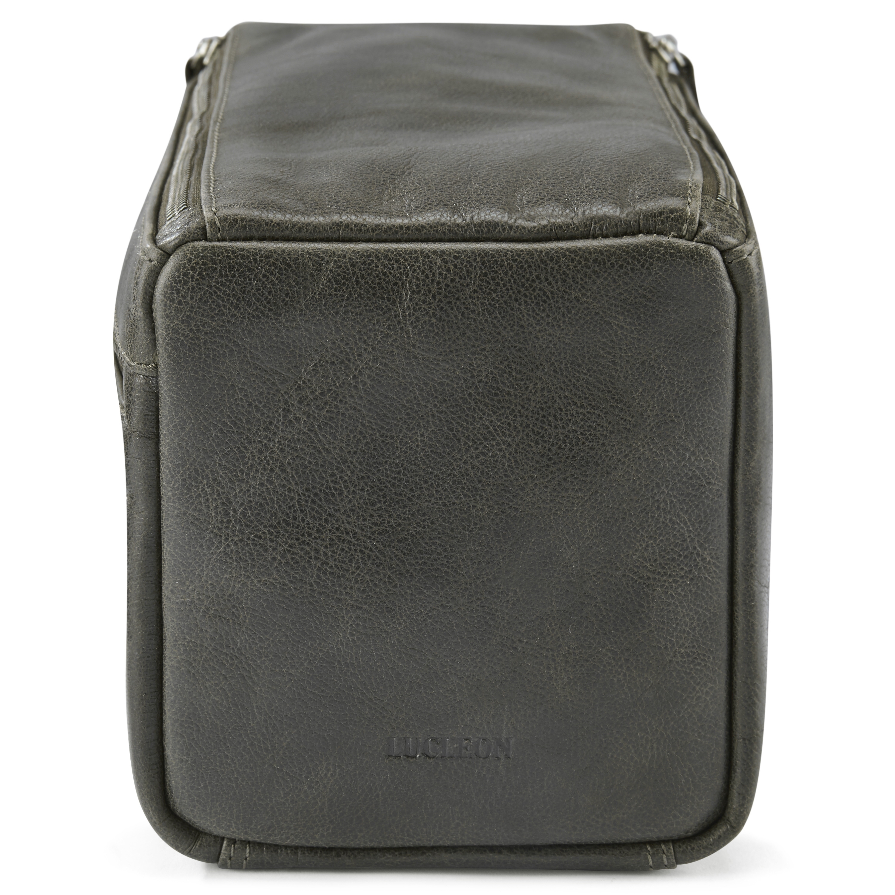 Neceser de cuero gris oscuro Licio XL - 5