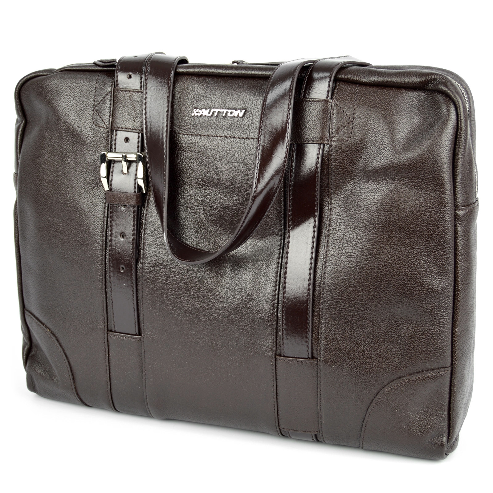 Καφέ Δερμάτινη Τσάντα Bucko - 1