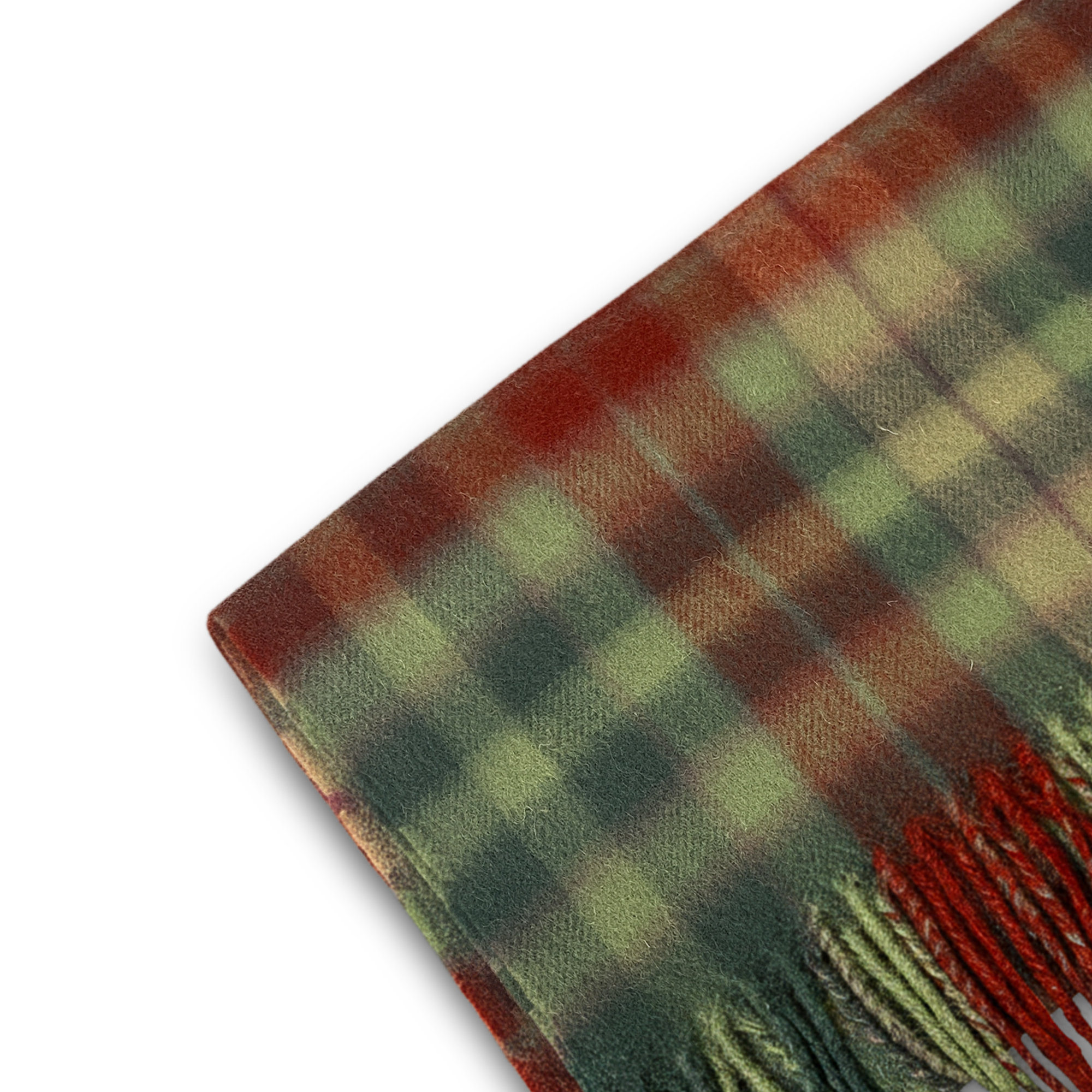 Highlands | Grøn & Rød Ternet Hunting Uldtørklæde - 2