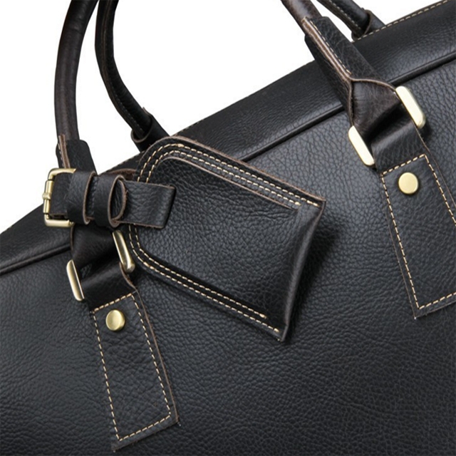 Rjava usnjena nočna torba - 6