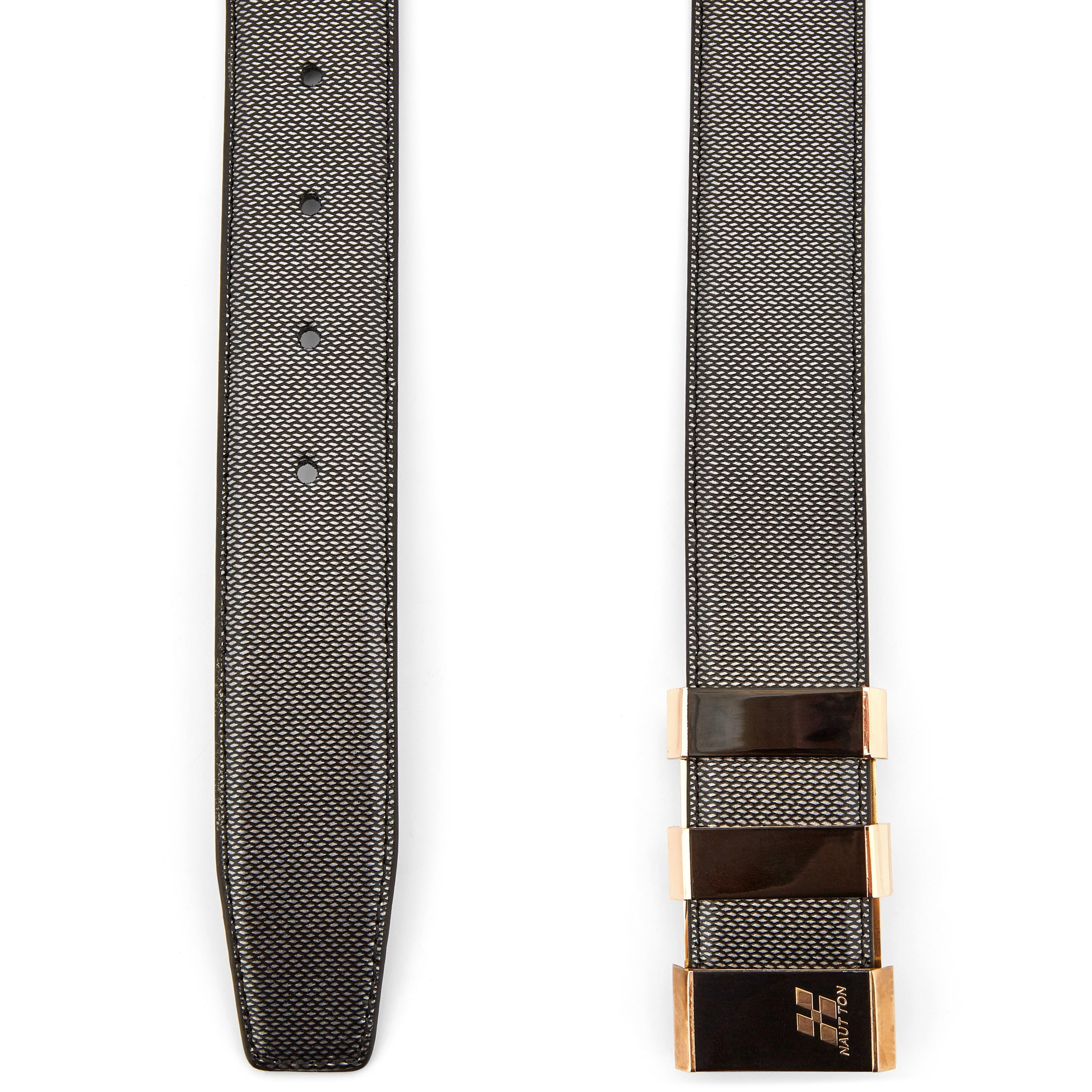 Zilveren Leren Slangenriem - 2