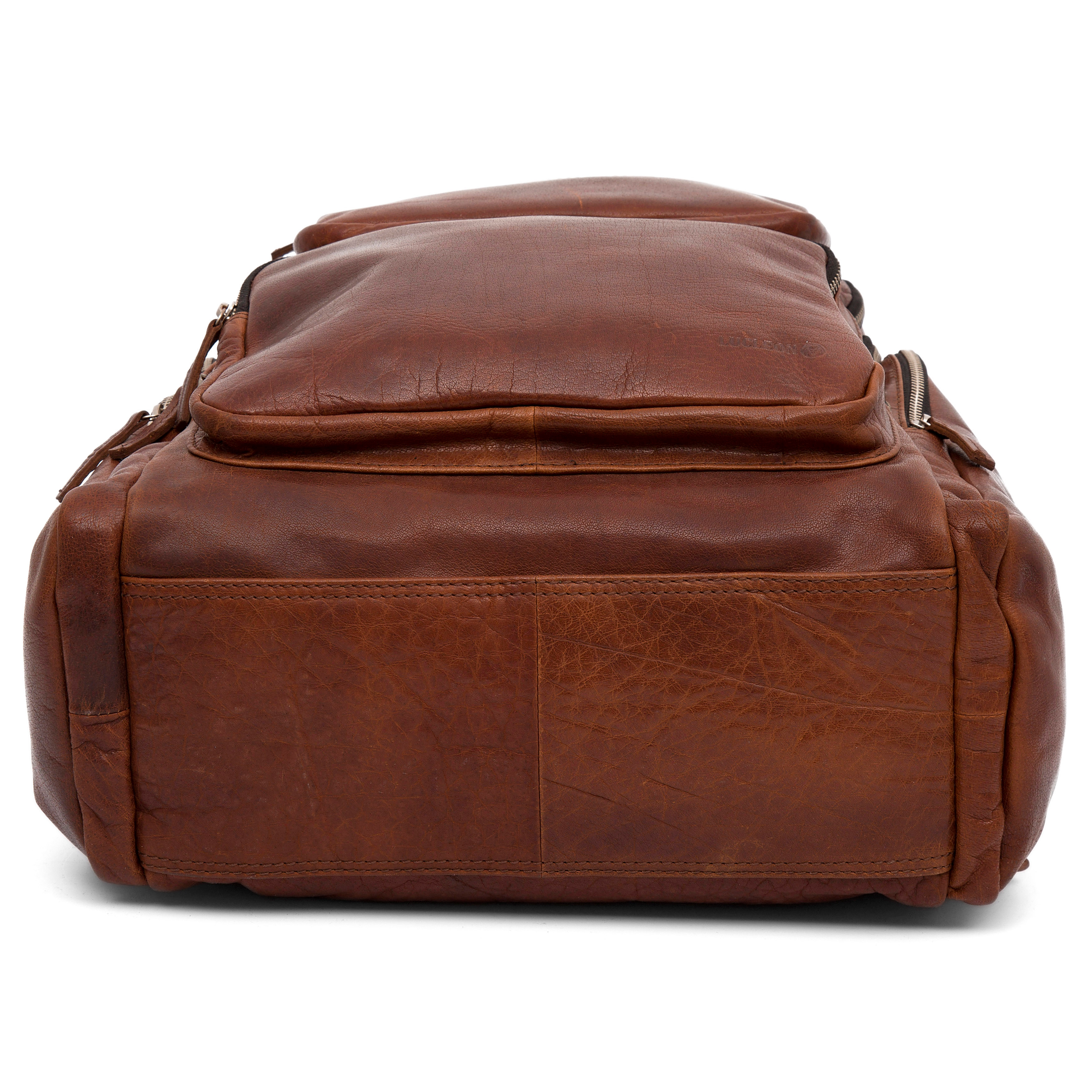 Montreal punakaspruun nahast seljakott - 6