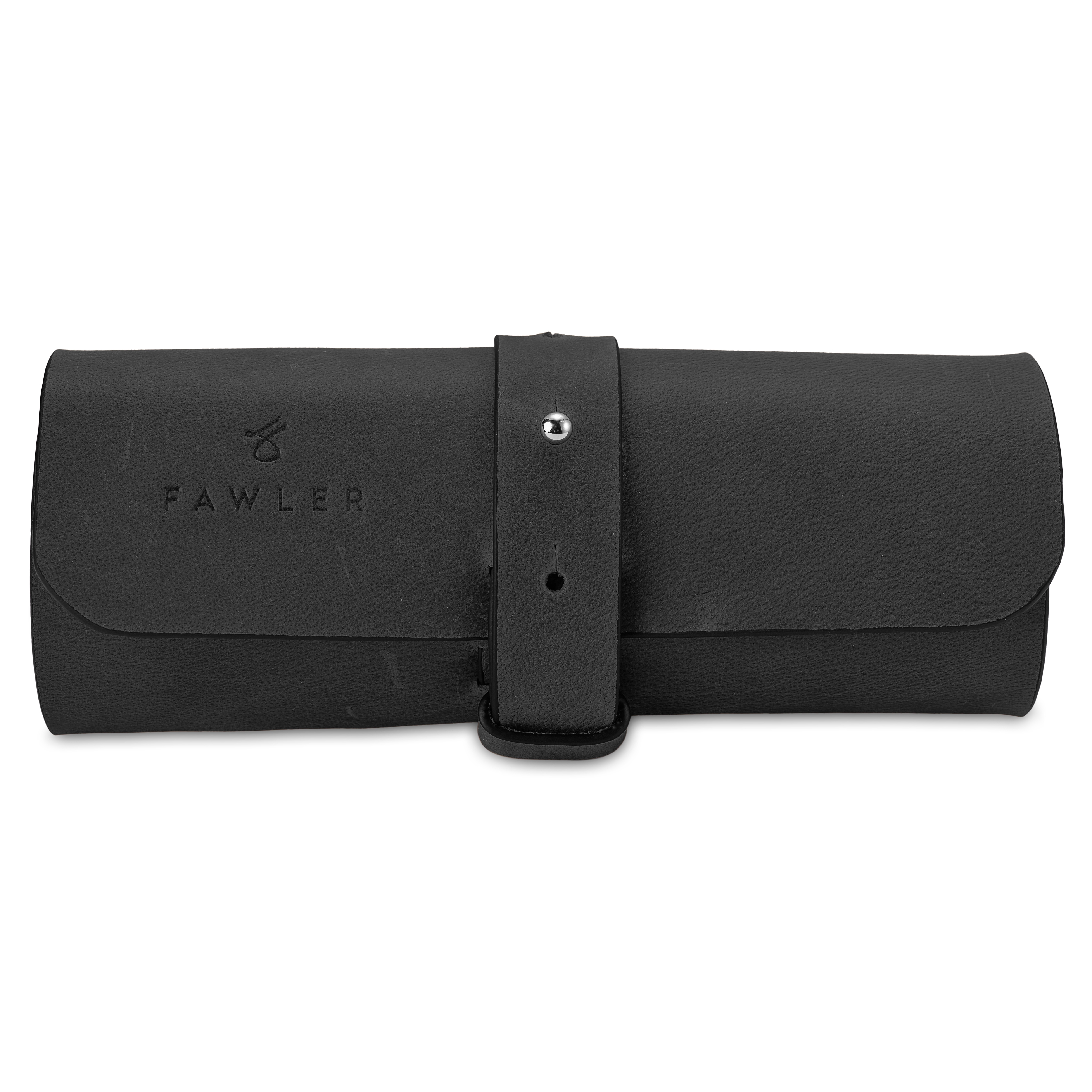 Black Leather Cable Organiser - 5