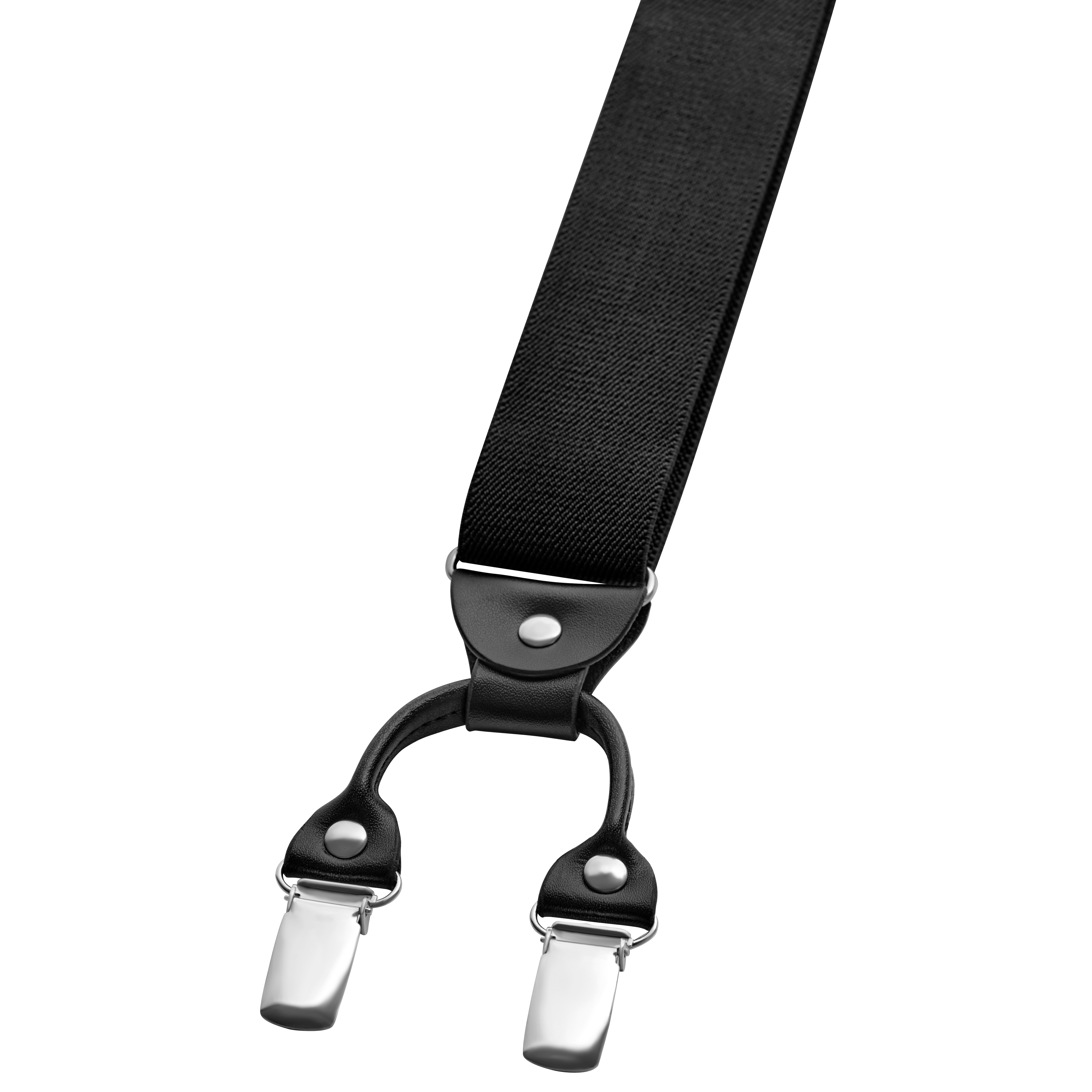 Vexel | Bretelles larges en X à pinces de couleur noire - 3