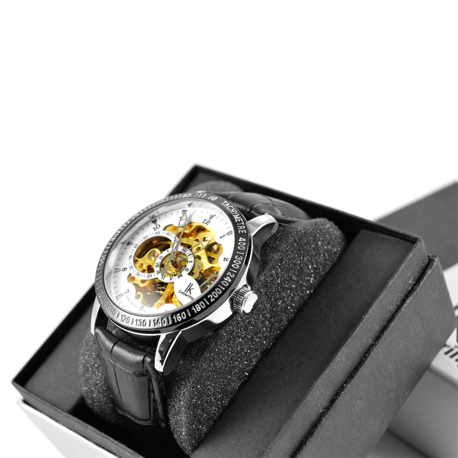 Bela usnjena ura Rolat - 2