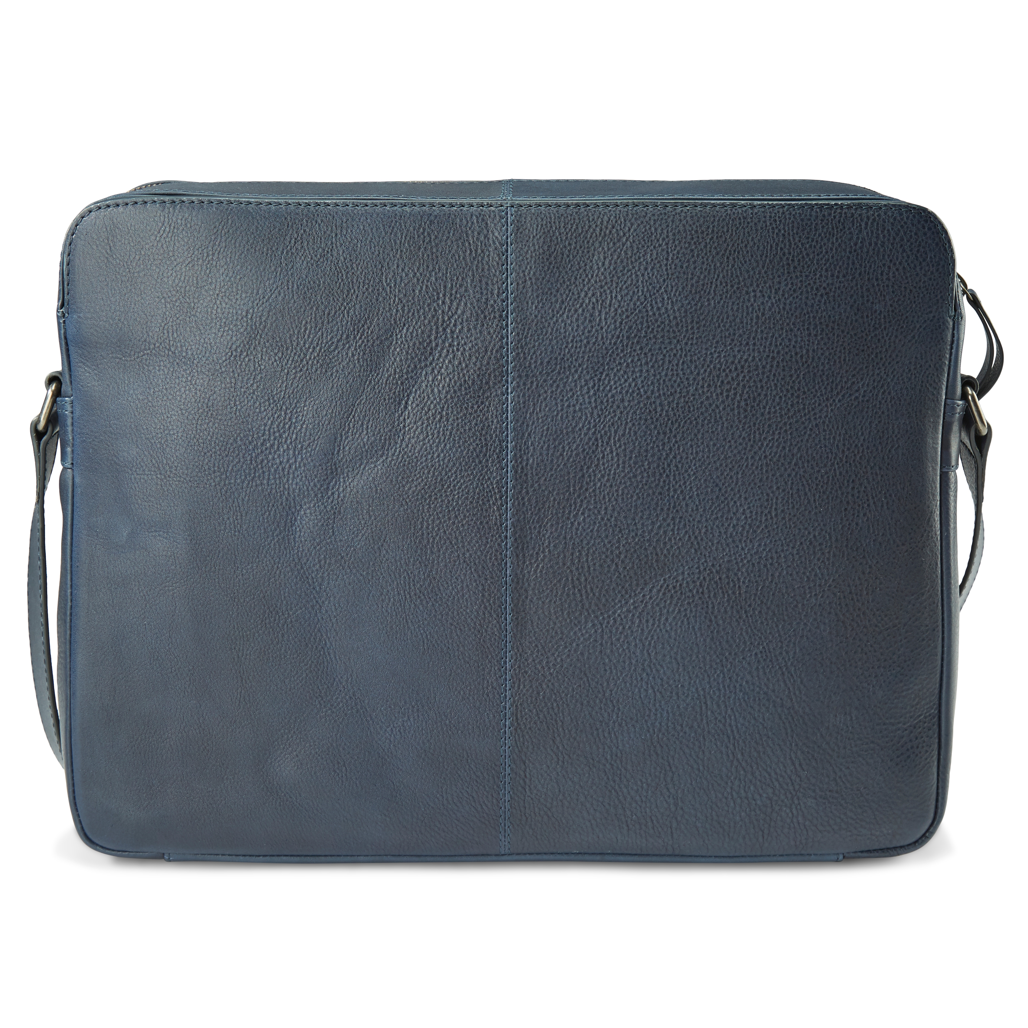 Lavi Navy Leather Messenger Bag  - 3