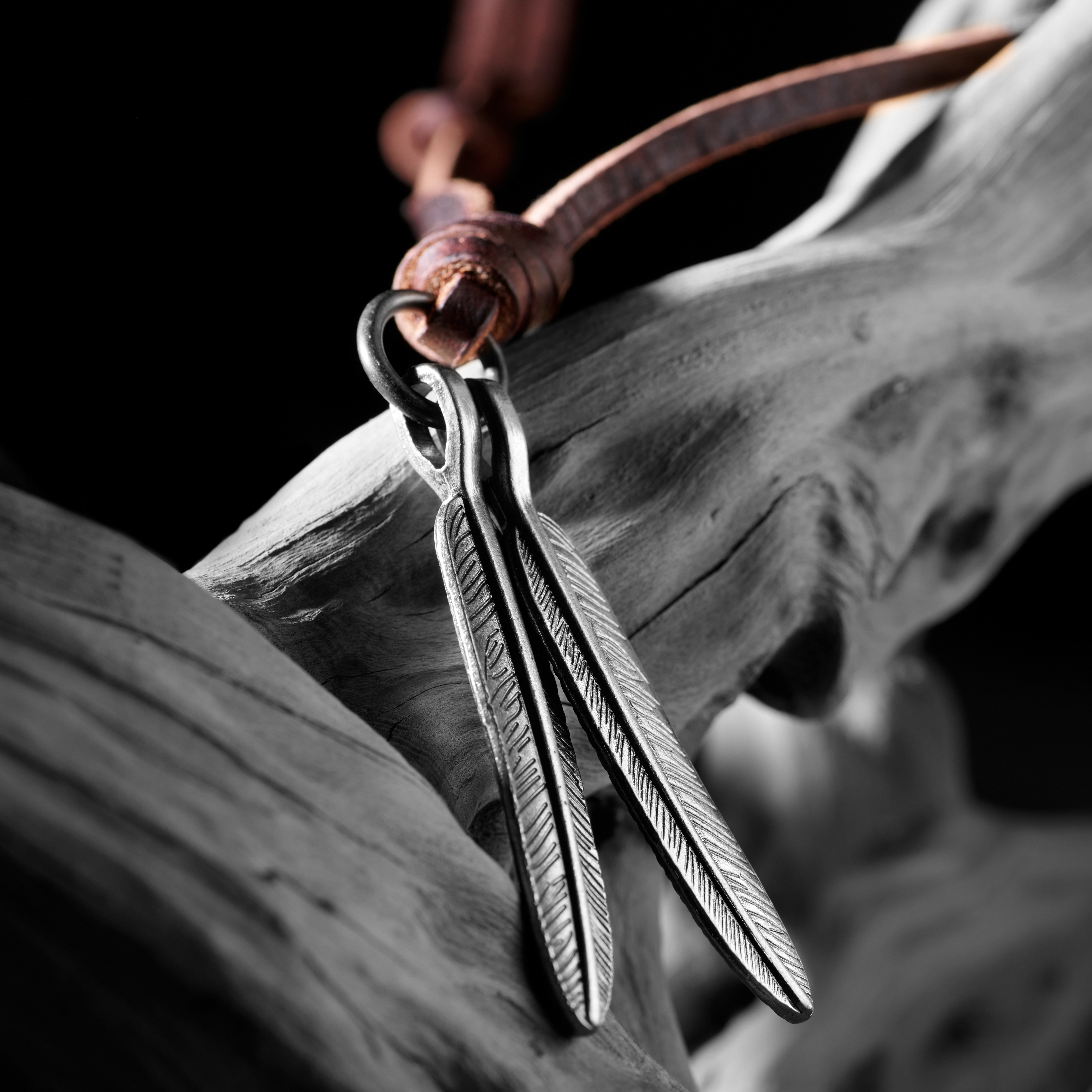 Double Feather Necklace - 8