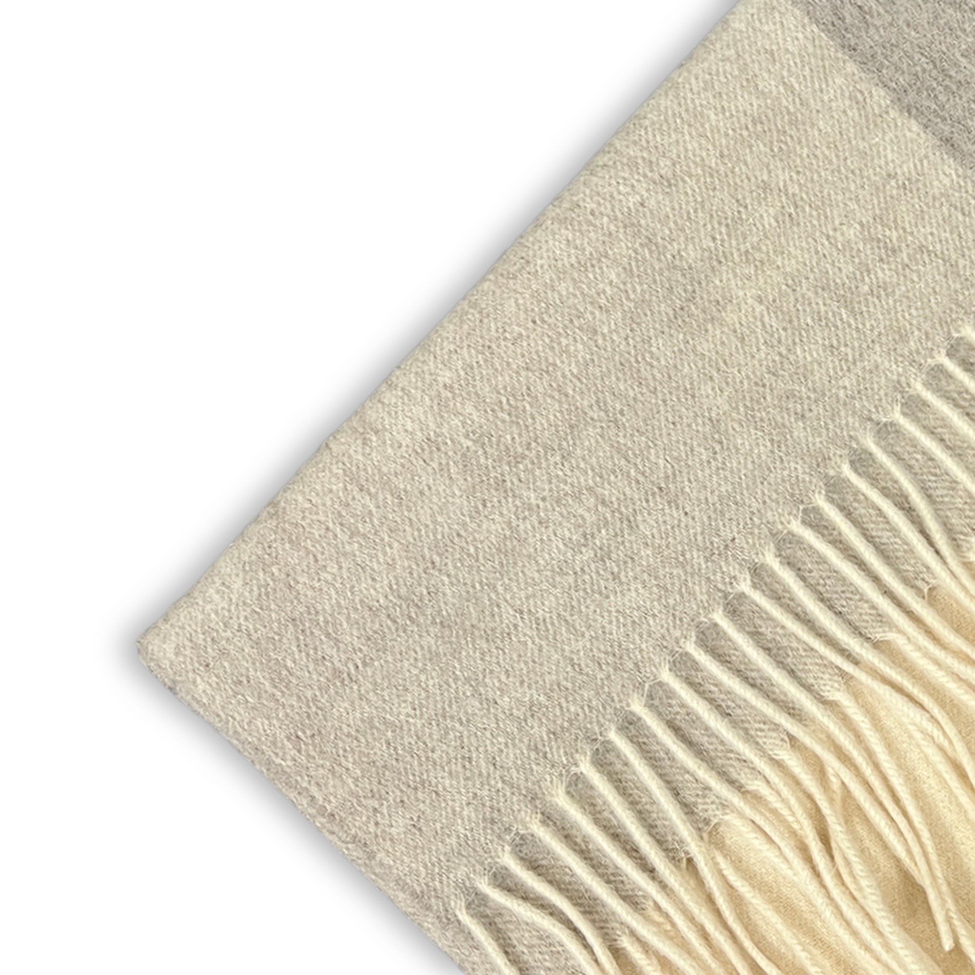 Aurora | Sand & Lys Brun Lammeuld Tørklæde - 2