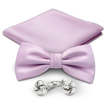 Light Violet and Silver-Tone Suit Accessory Set Light Violet and Silver-Tone Suit Accessory Set
