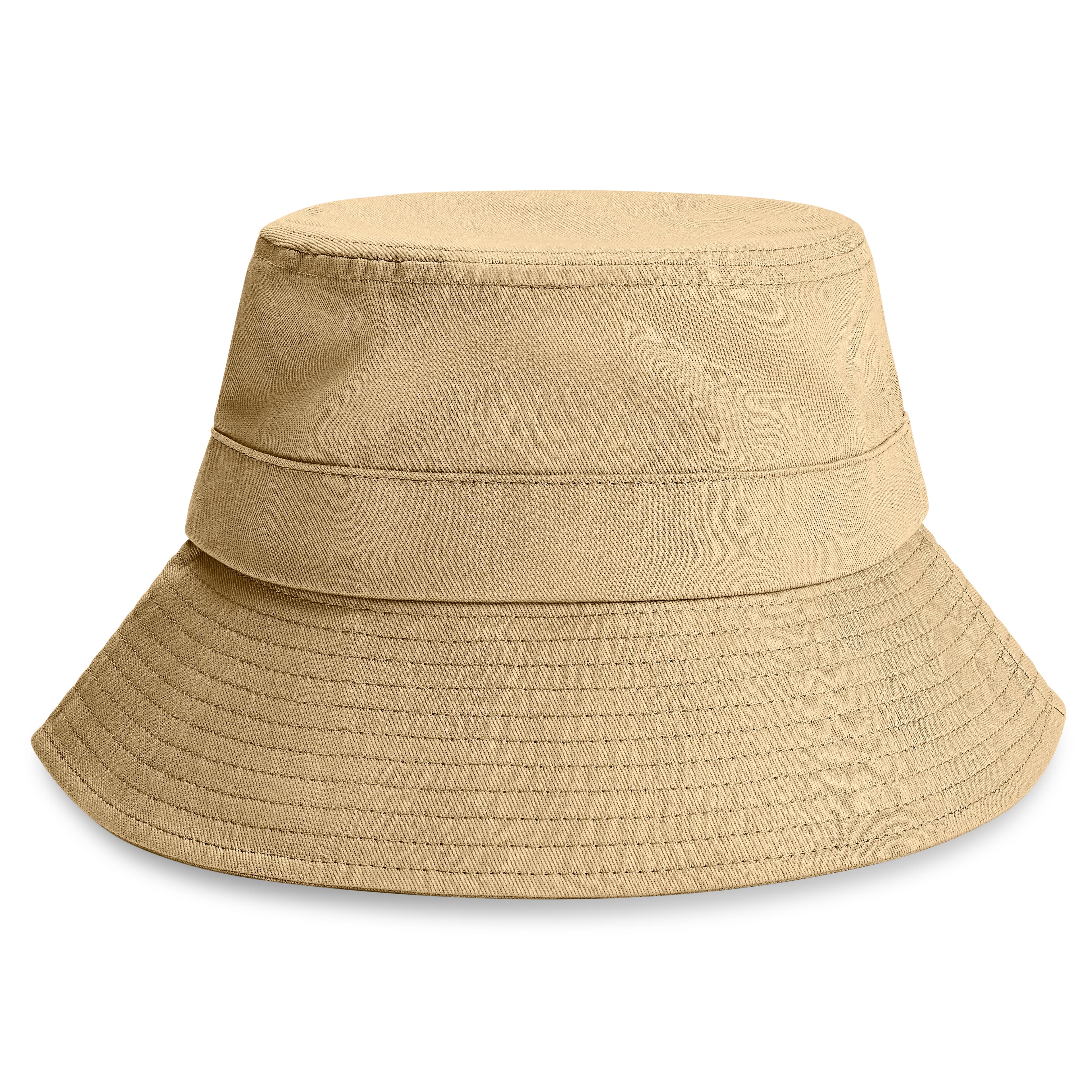 Lacuna | Piaskowy bawełniany kapelusz bucket hat