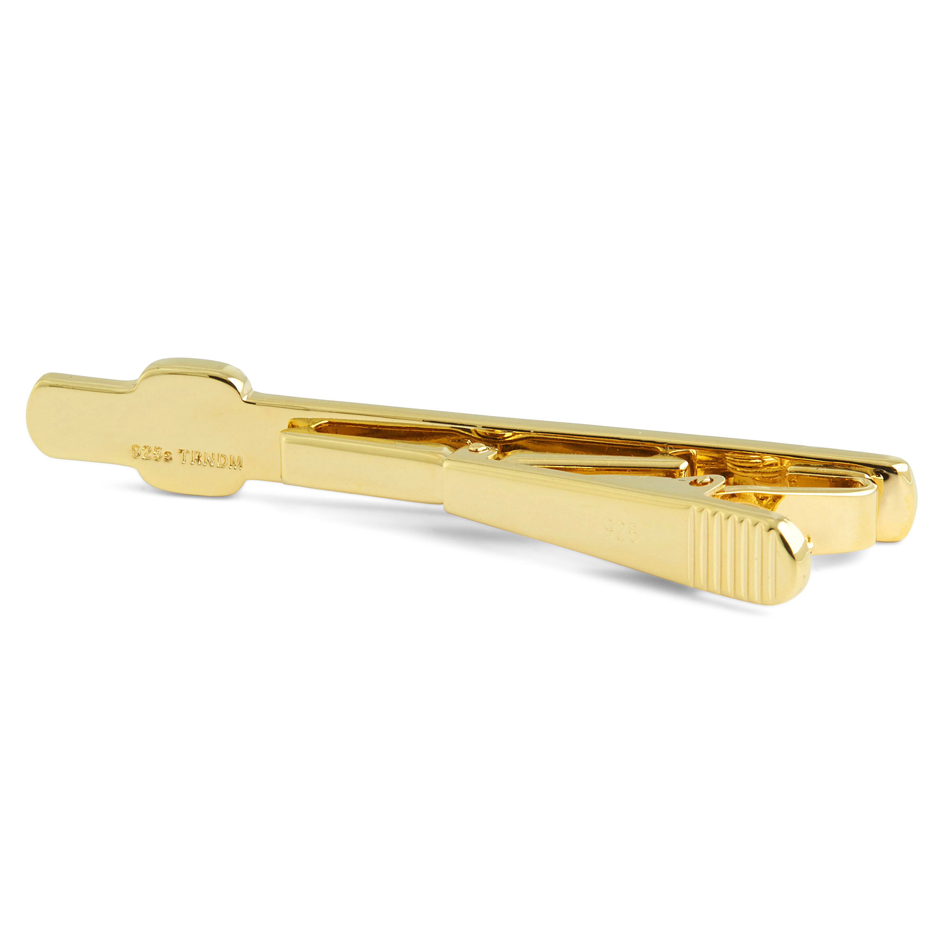 18k Gold Plated 925s Silver Lion Tie Clip - 2