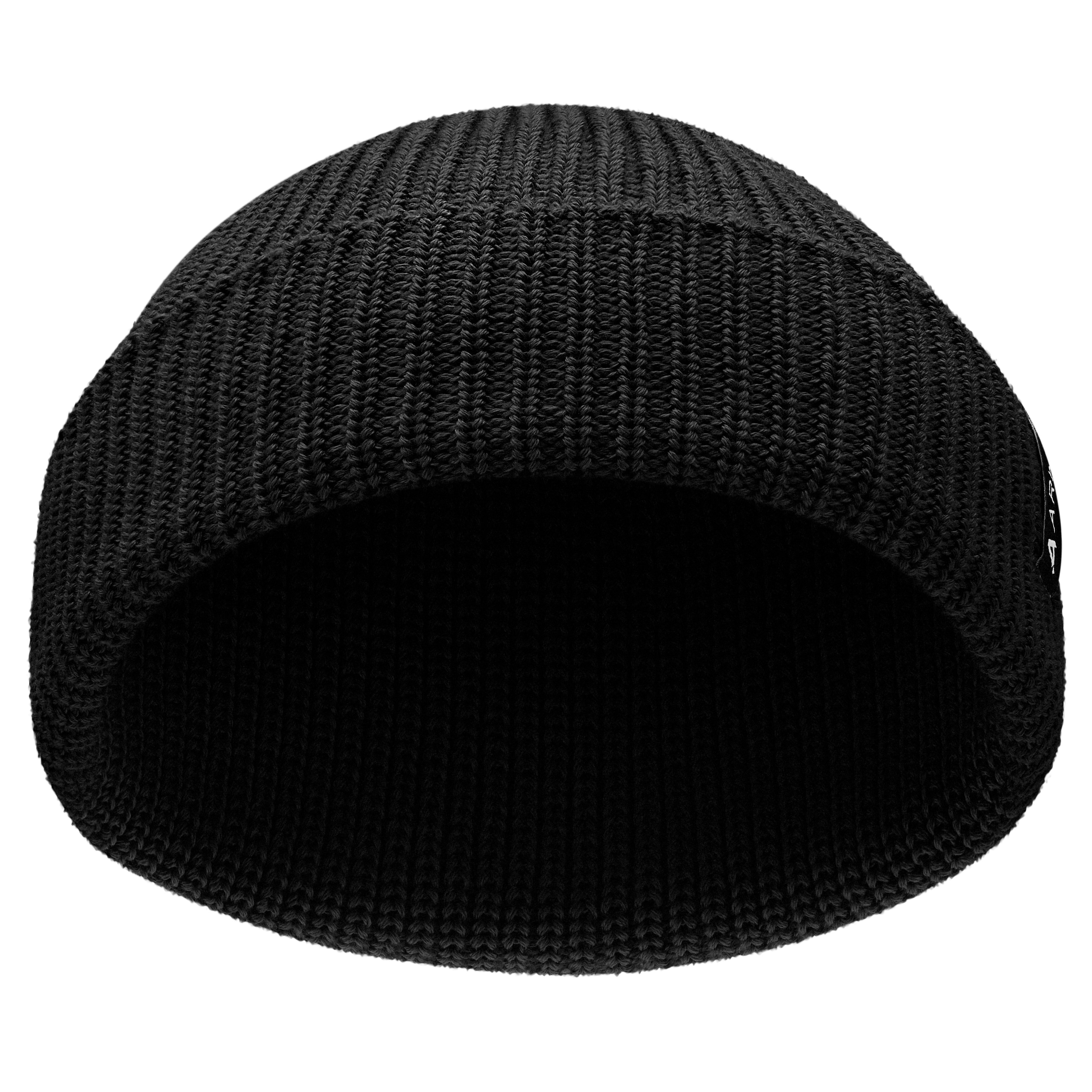 Nordic | Schwarze Fisherman-Beanie aus Polyester - 2