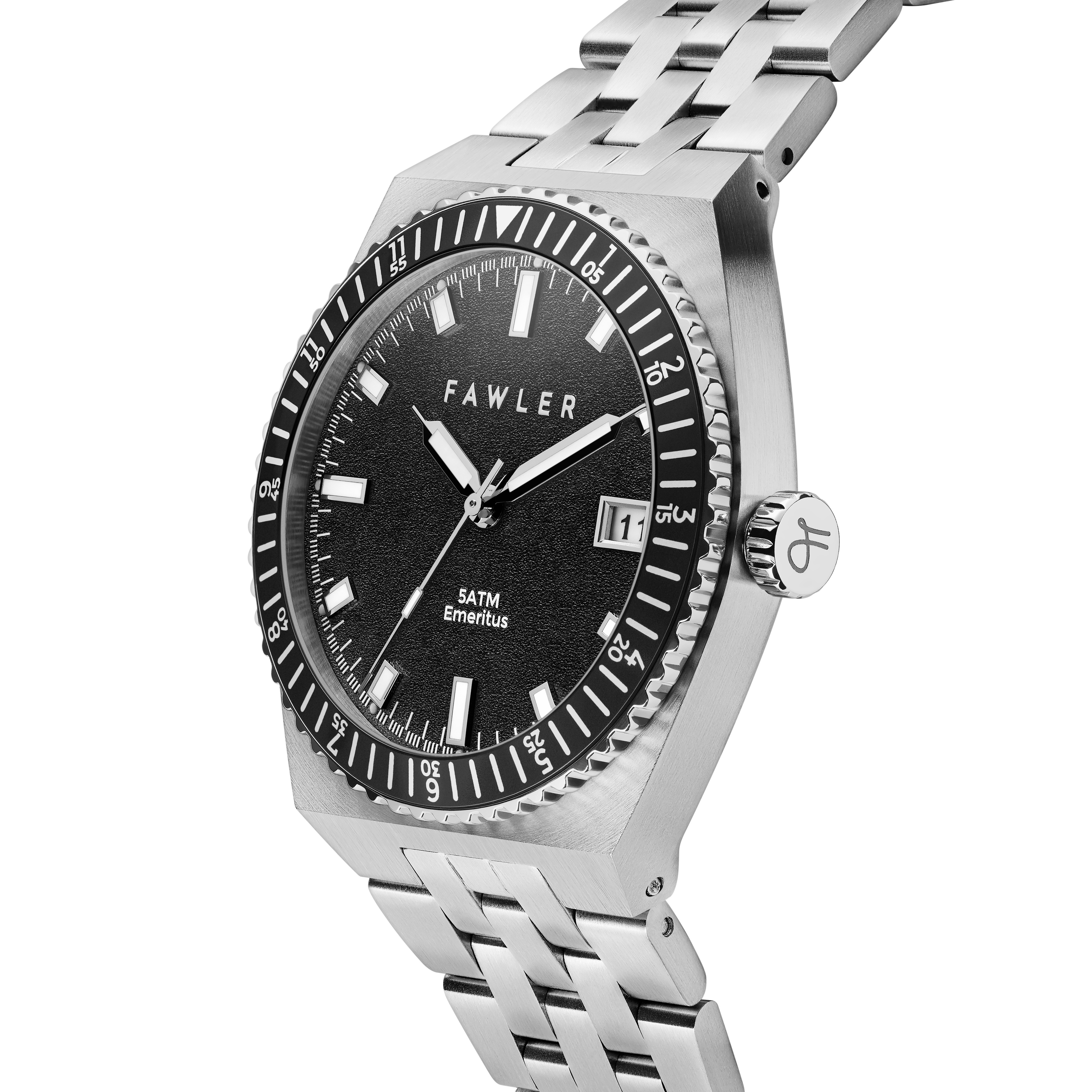 Emeritus | Orologio in acciaio inossidabile con lunetta nera - 3