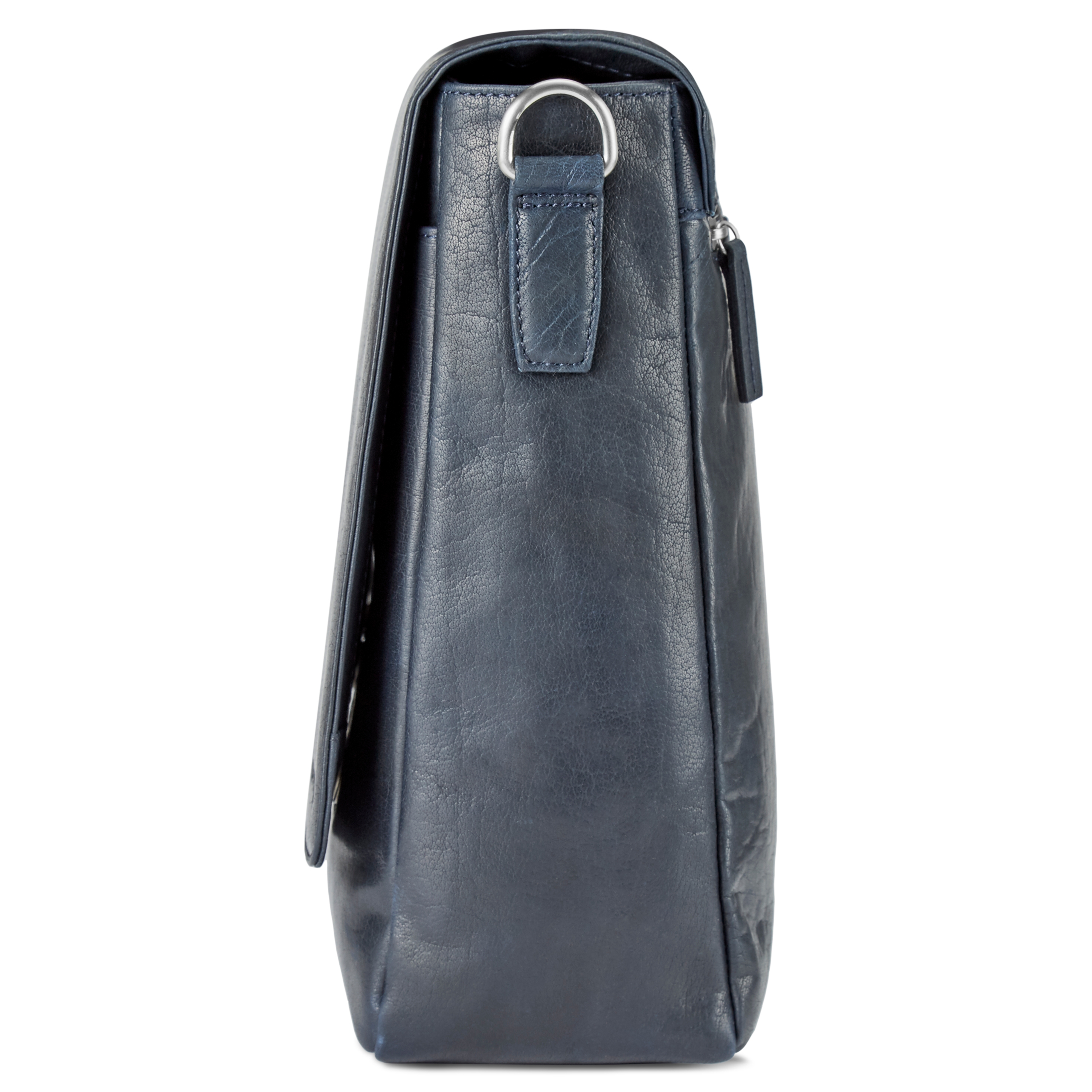 Ciemnogranatowa skórzana torba listonoszka Montreal - 4