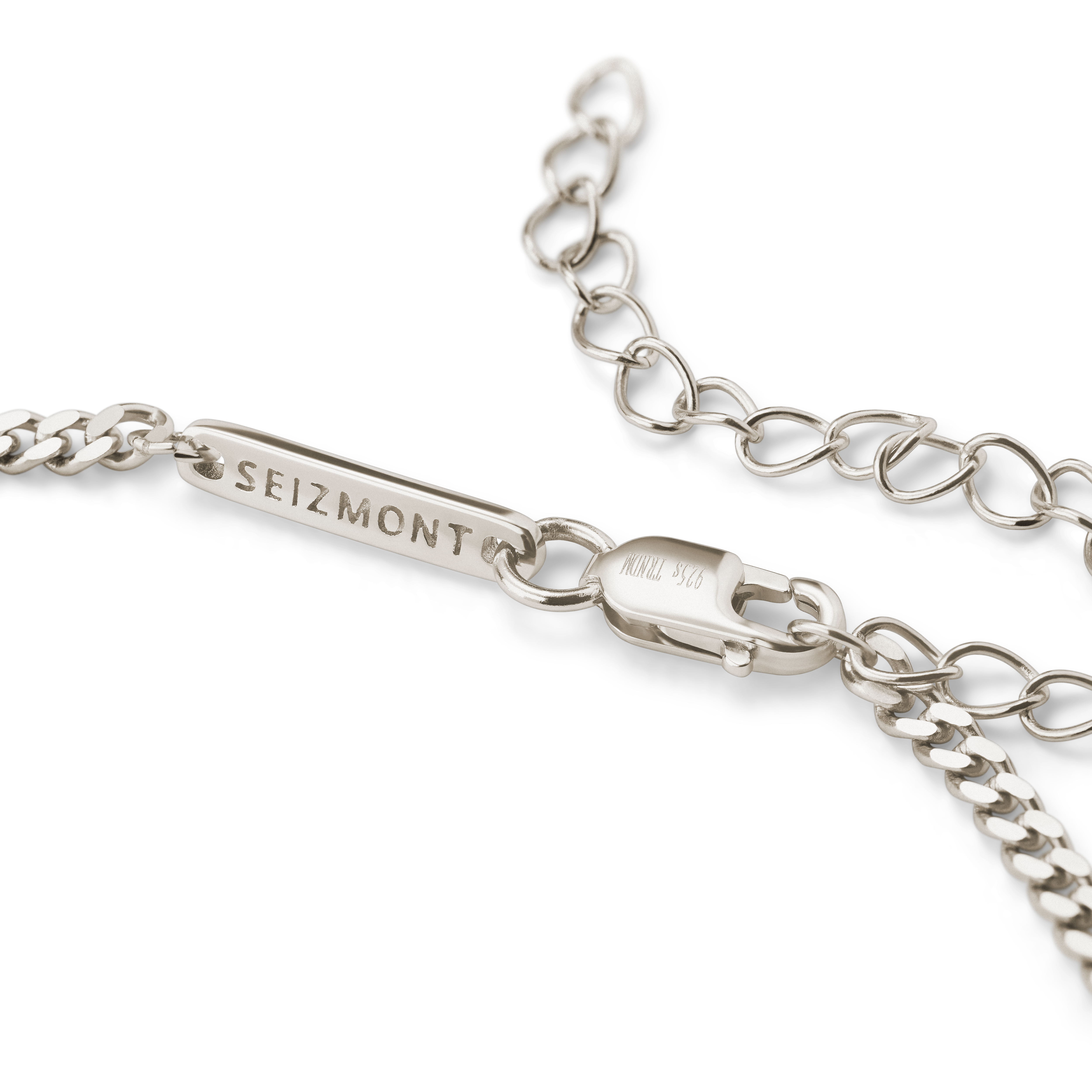 Rustic | Collar de placa en plata de ley 925 en bruto sin chapado - 8