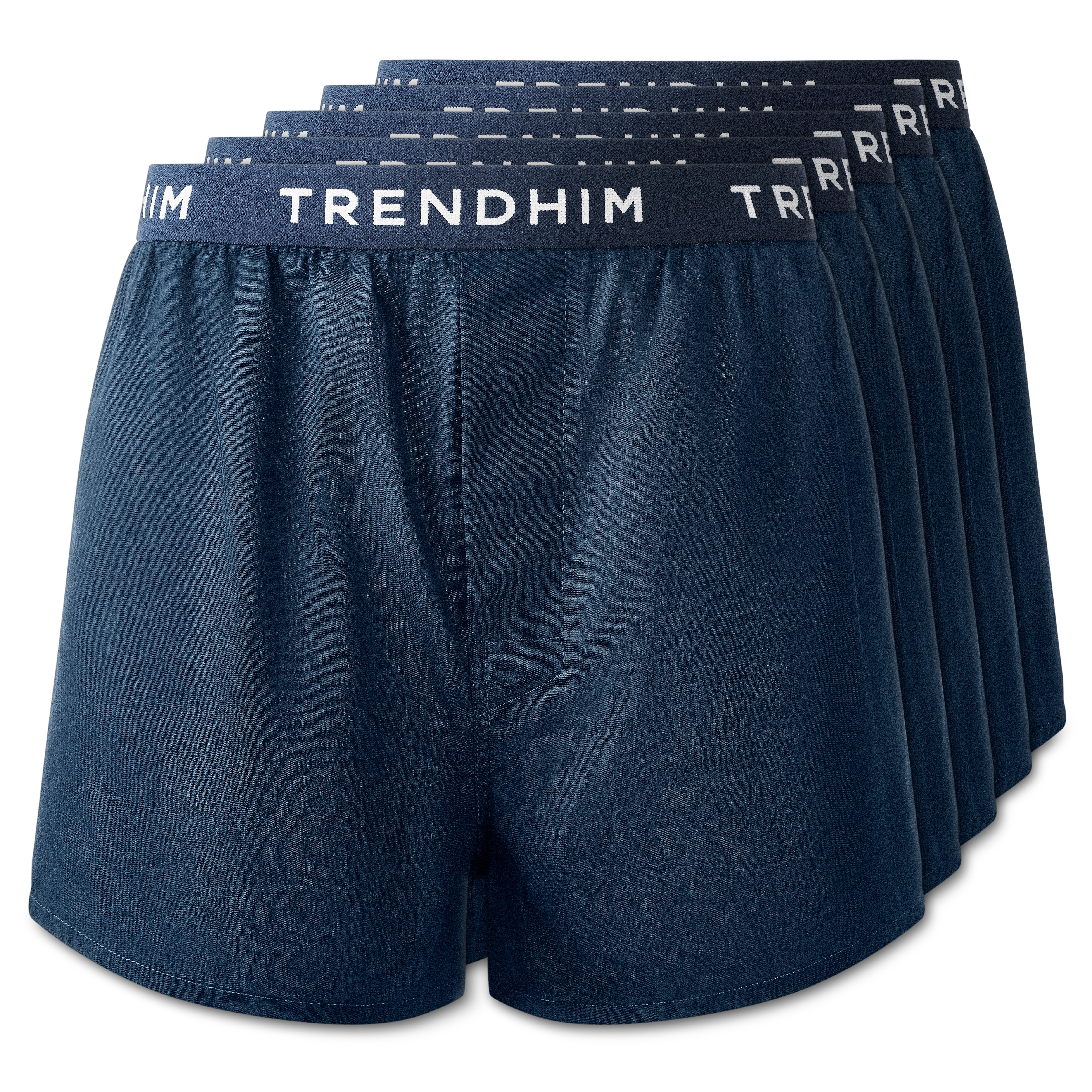 XL - AirFeel | 5-pack Svarta & Kungsblåa Lössittande Boxers i Bomull - 1