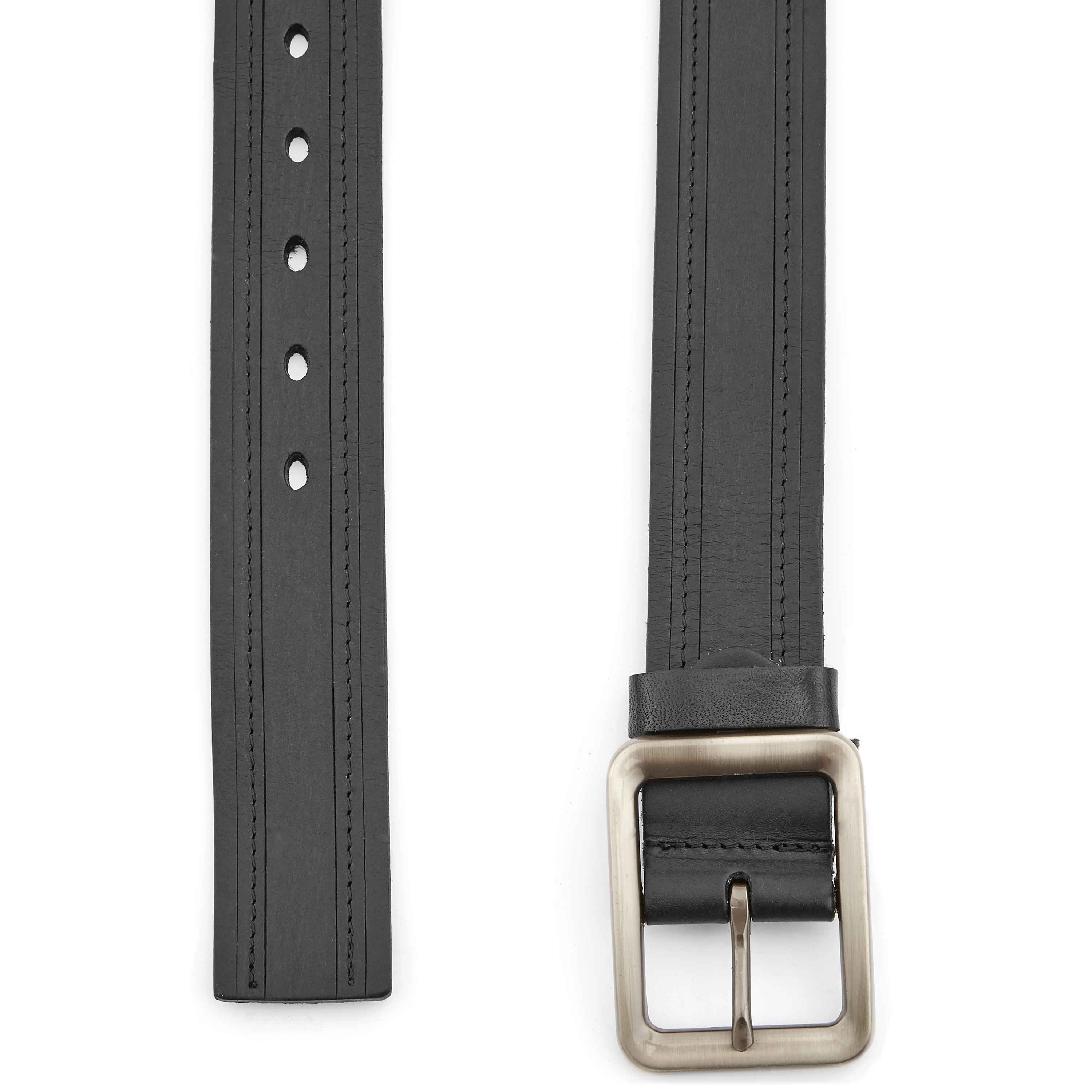 Smart Casual Zwate Leren Riem - 2