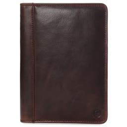 Hnedý obal na zápisník a denník z byvolej kože