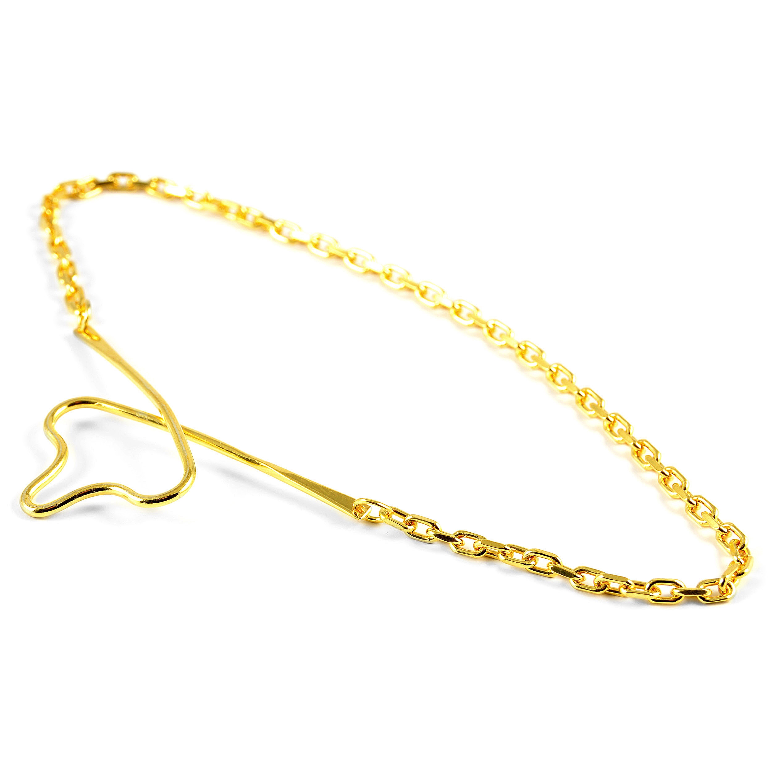 Vergoldete 925er Anker Krawattenkette - 3