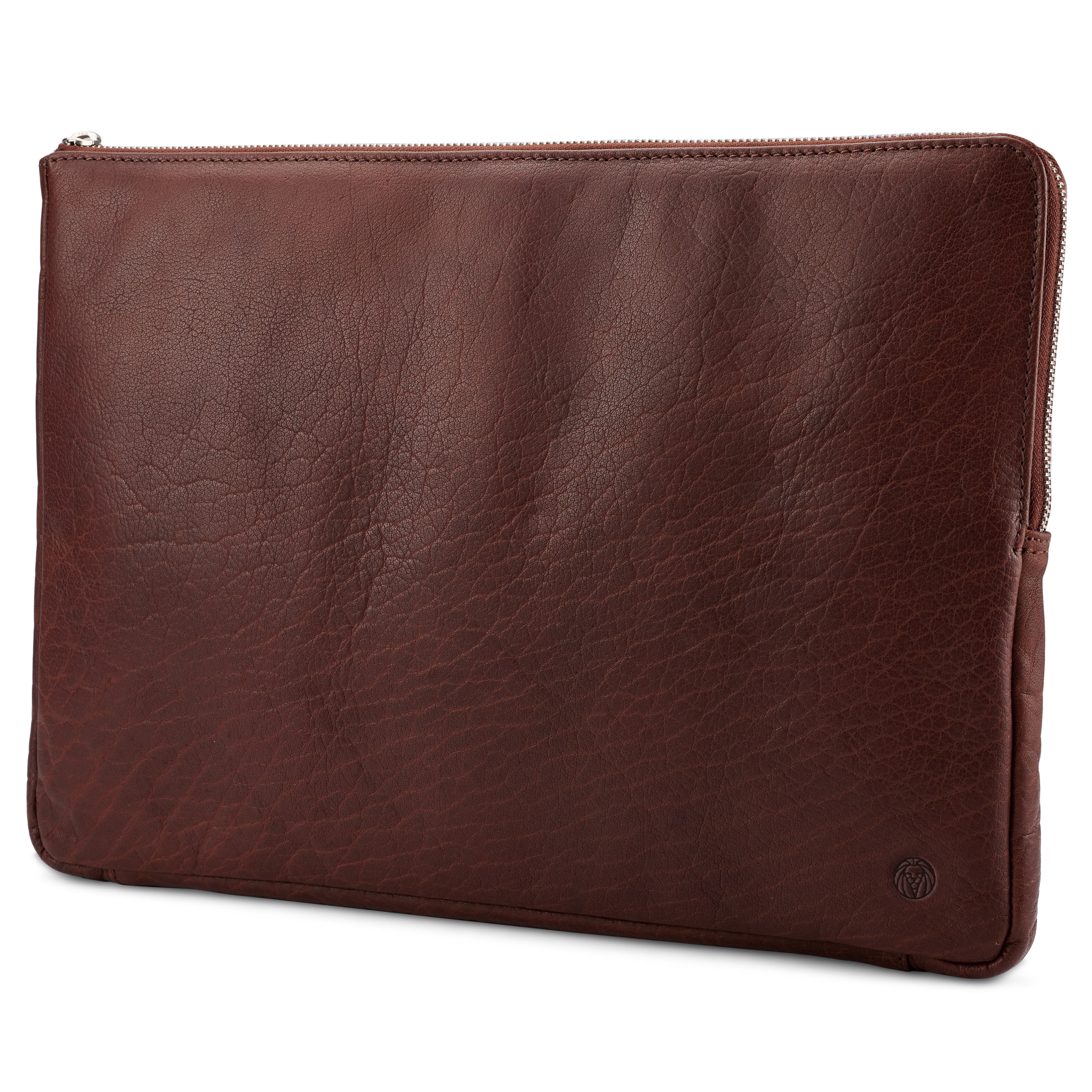 Montreal Tan Leather Small Laptop Sleeve