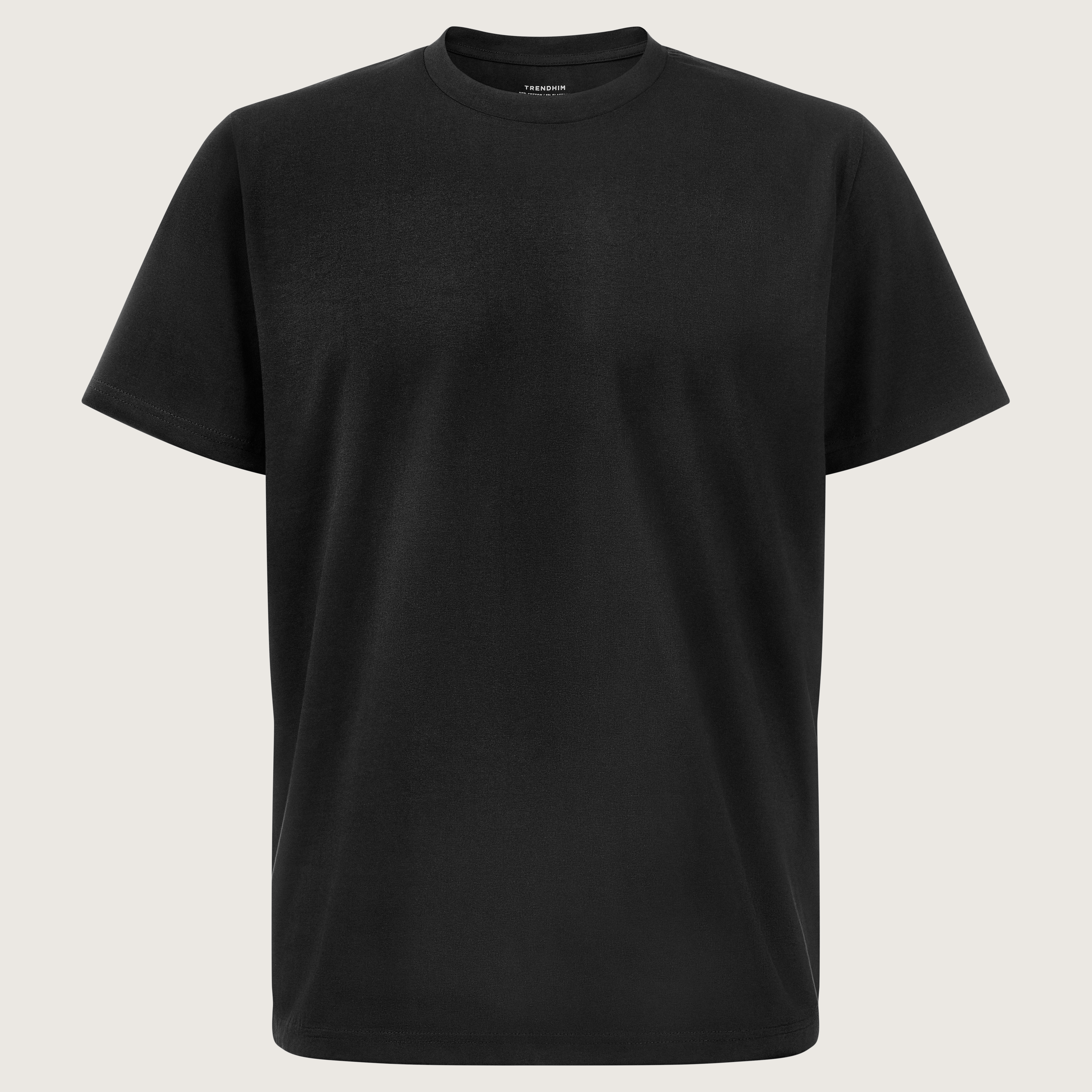 FlexFeel | Black Cotton T-shirt | In stock! | Trendhim