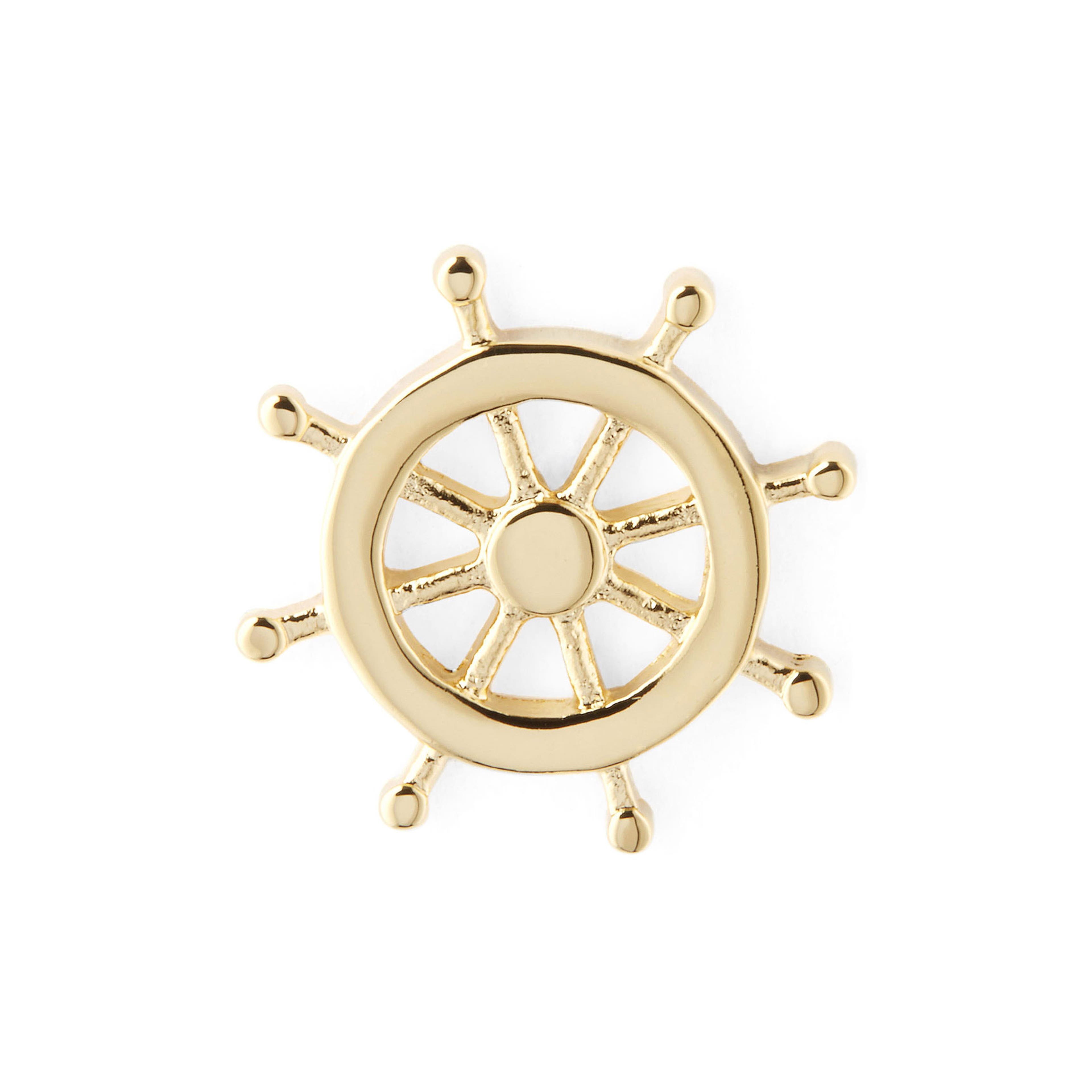 Gold-Tone Helm Lapel Pin