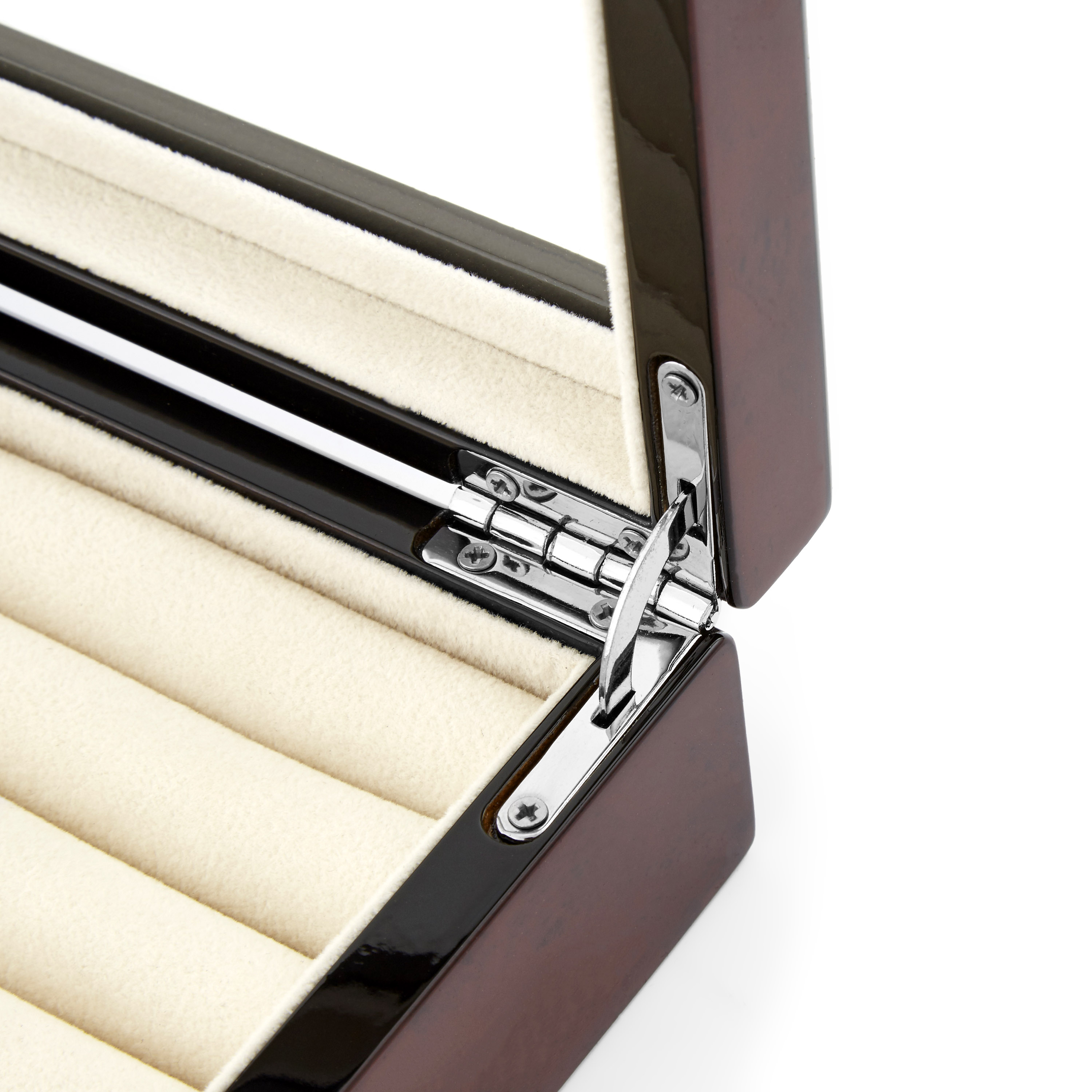 Elegant Mansjettknappetui av Mørk Furu - 3