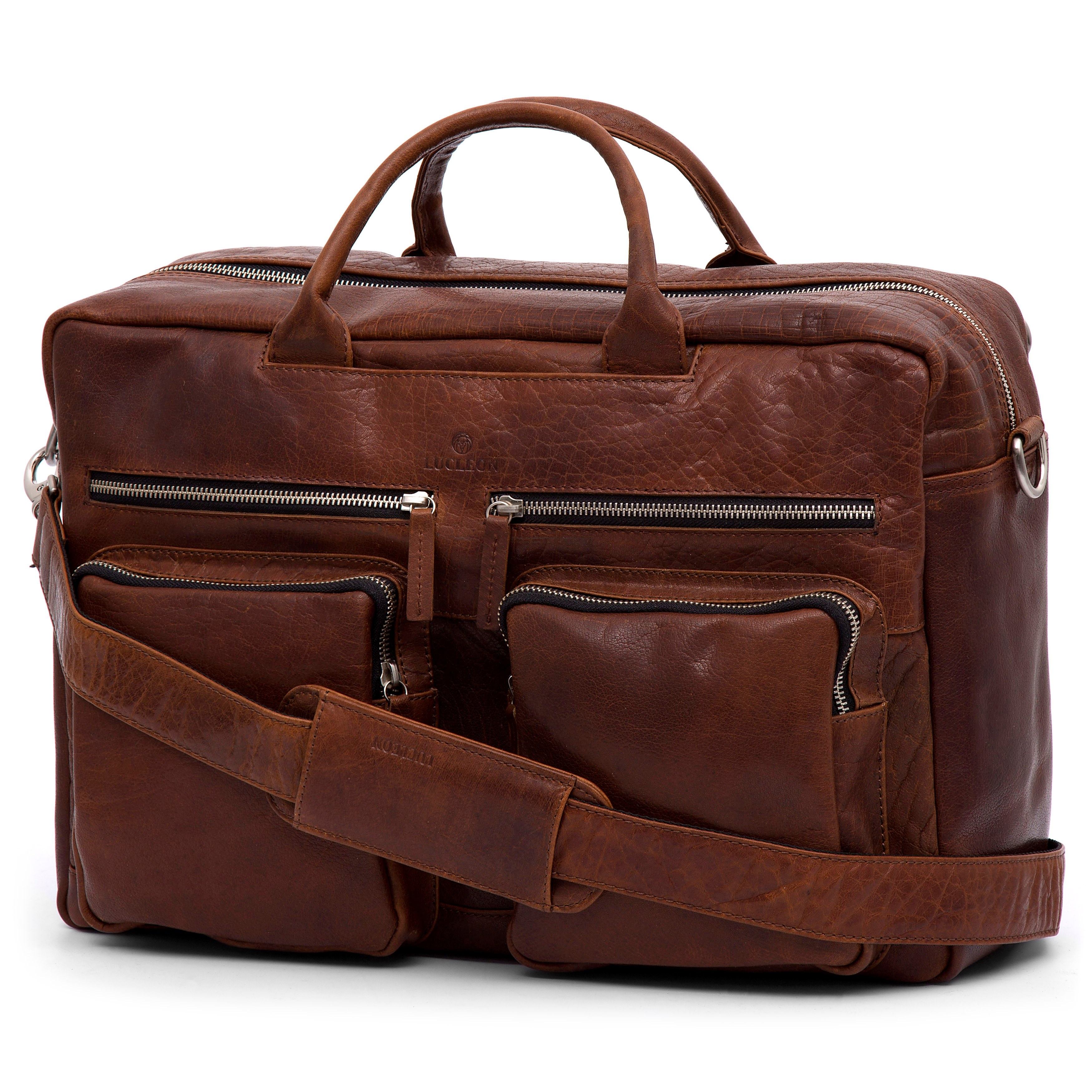 Montreal Tankleurige Leren Combi-Reistas - 3