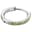 Aura | 10mm Titanium Peridot-Green Zirconia Hoop Earring Aura | 10mm Titanium Peridot-Green Zirconia Hoop Earring